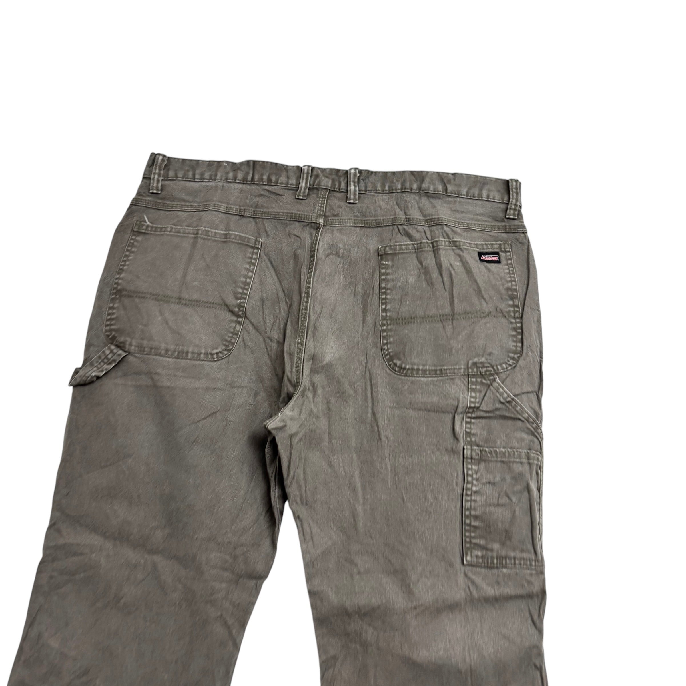 Dickies Carpenter Pants W40 L30 Mens Green Relaxed Straight Fit Trousers Jeans