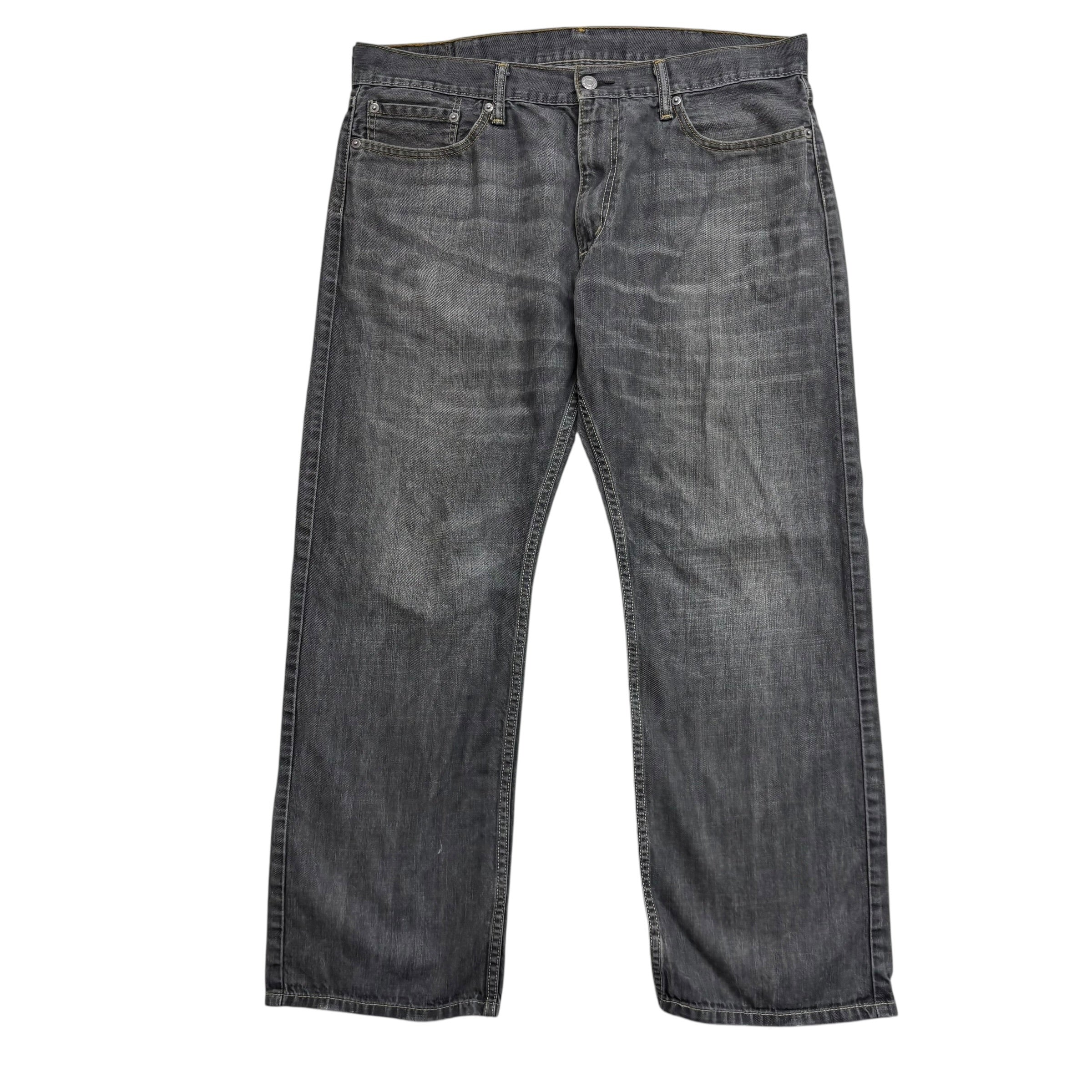 Levis 514 Jeans W38 L30 Mens Grey Regular Straight Fit Denim