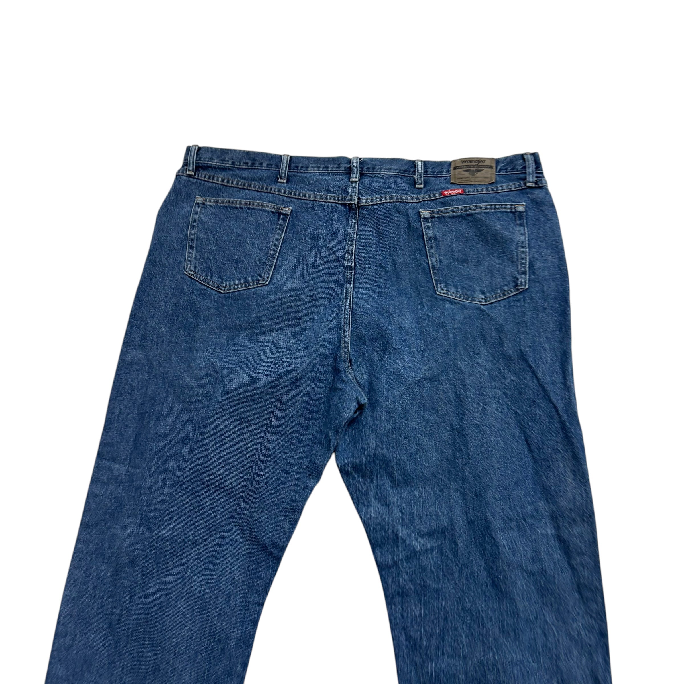 Wrangler Jeans W50 L30 Mens Mid Blue Relaxed Straight Fit Baggy Denim (E)