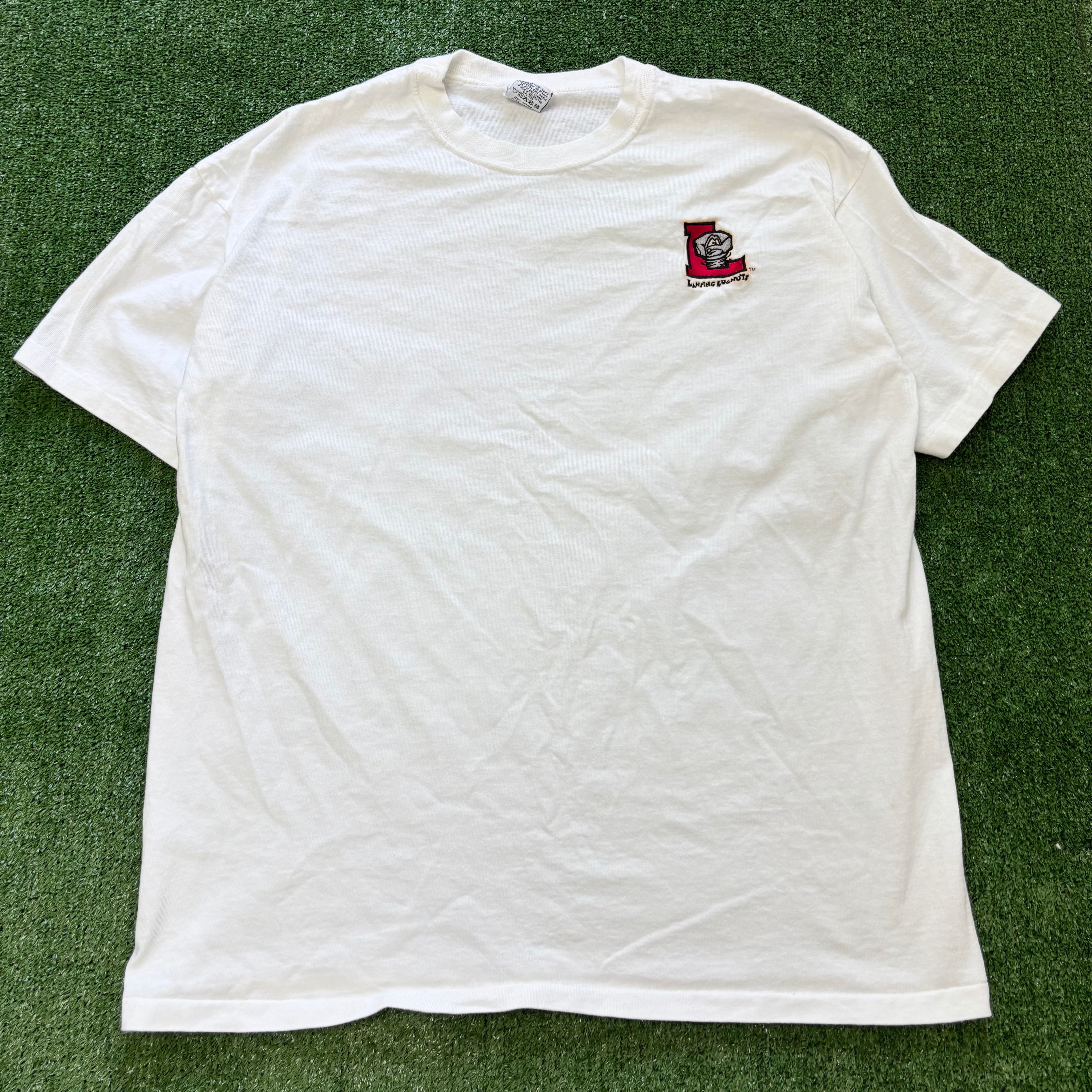 Vintage T Shirt Mens XL White Single Stitch Graphic Print 90s USA (E)