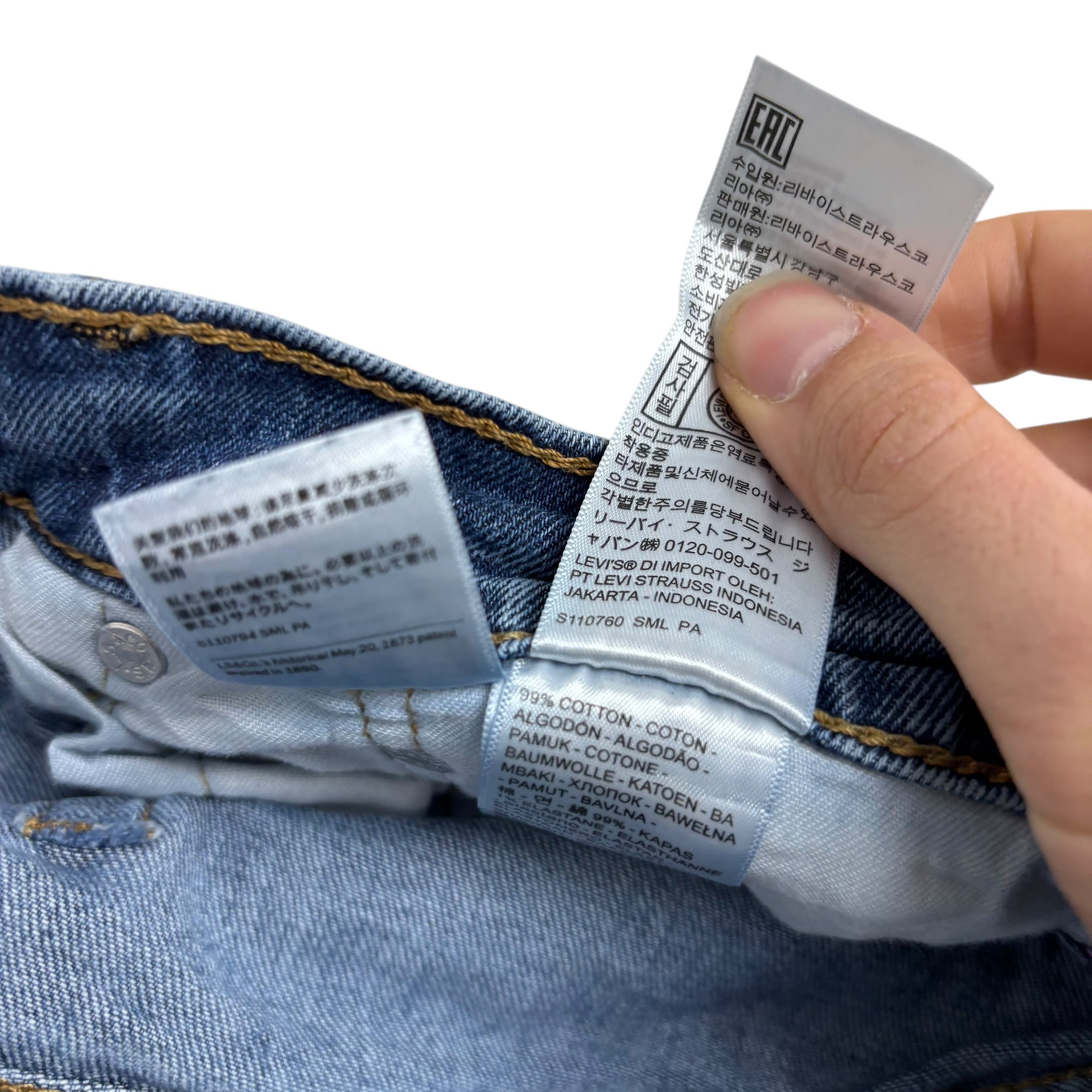 Levis 505 Jeans W35 L30 Mens Mid Blue Regular Straight Fit Stretch Denim (E)