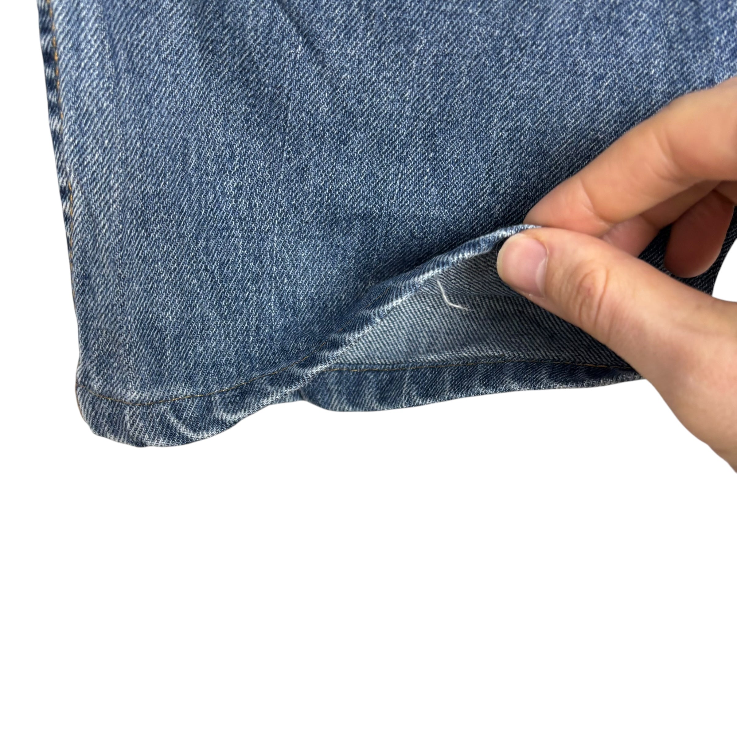 Levis 512 Jeans W32 L27 Mens Mid Blue Slim Straight Fit Vintage Denim