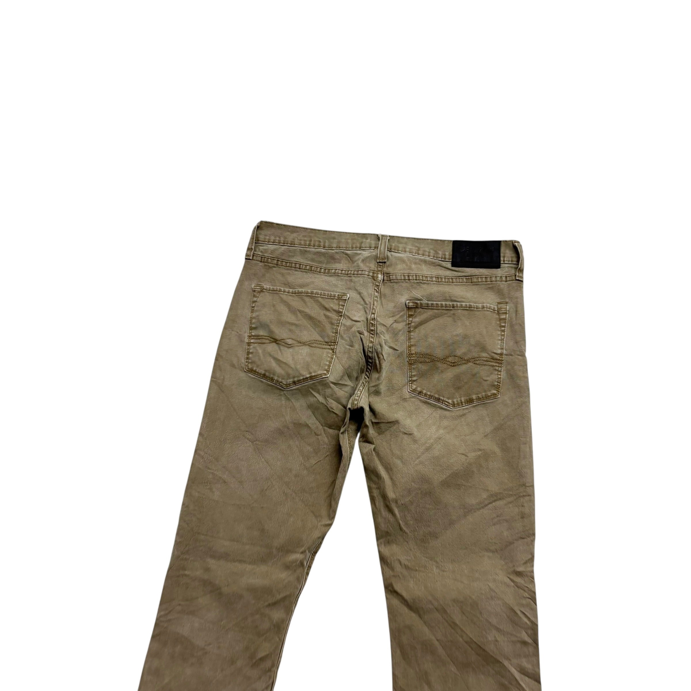 Levis Denizen Jeans W33 L31 Mens Brown Slim Straight Fit Stretch