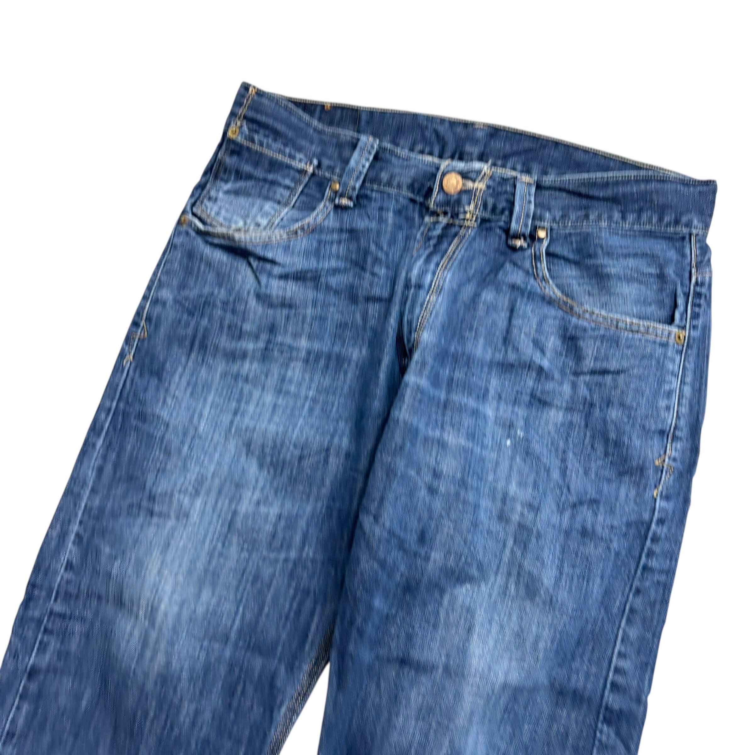 Levis 514 Jeans W33 L26 Mens Dark Blue Regular Straight Fit Vintage Denim