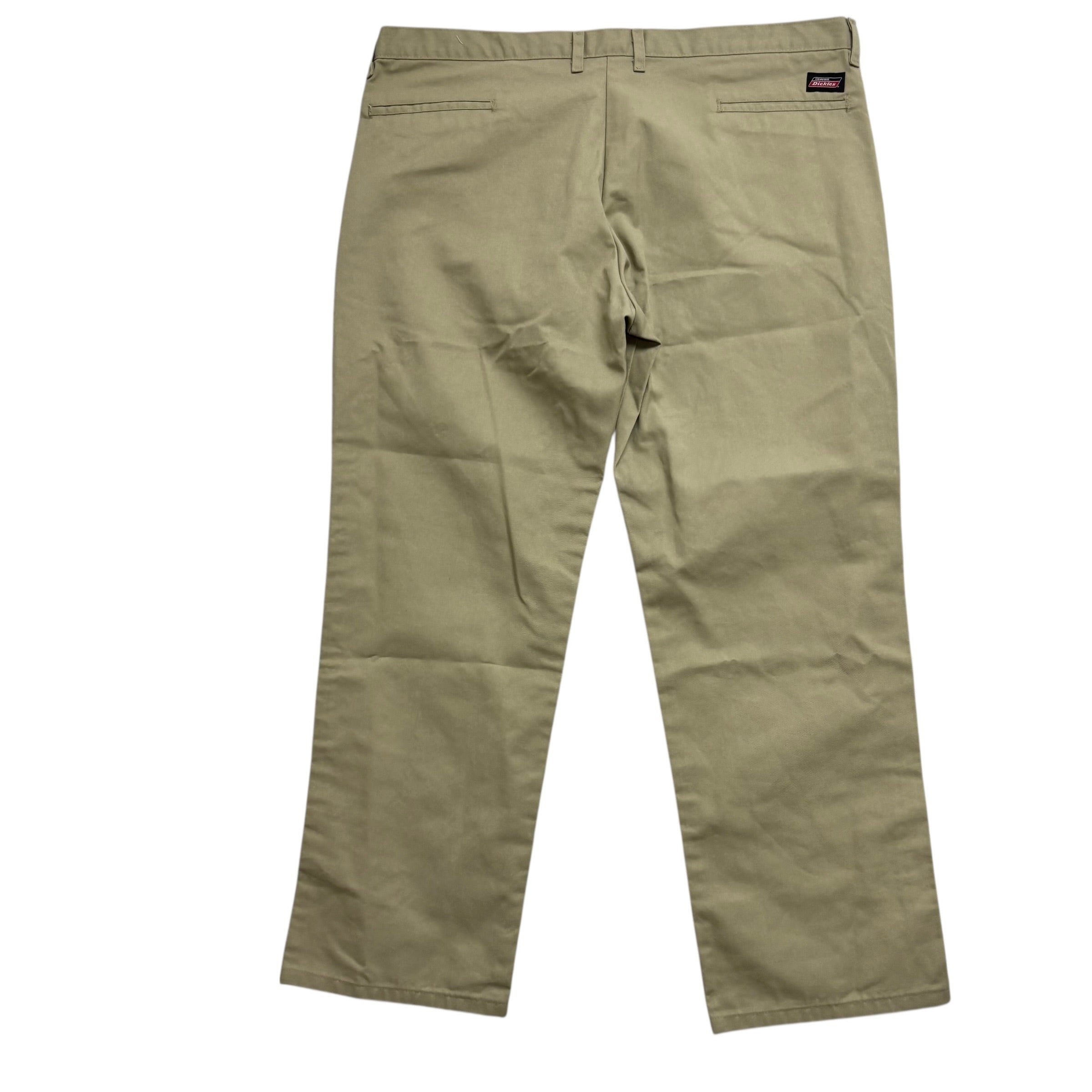 Dickies Chino Trousers W40 L30 Mens Beige Regular Straight Fit Pants (E)
