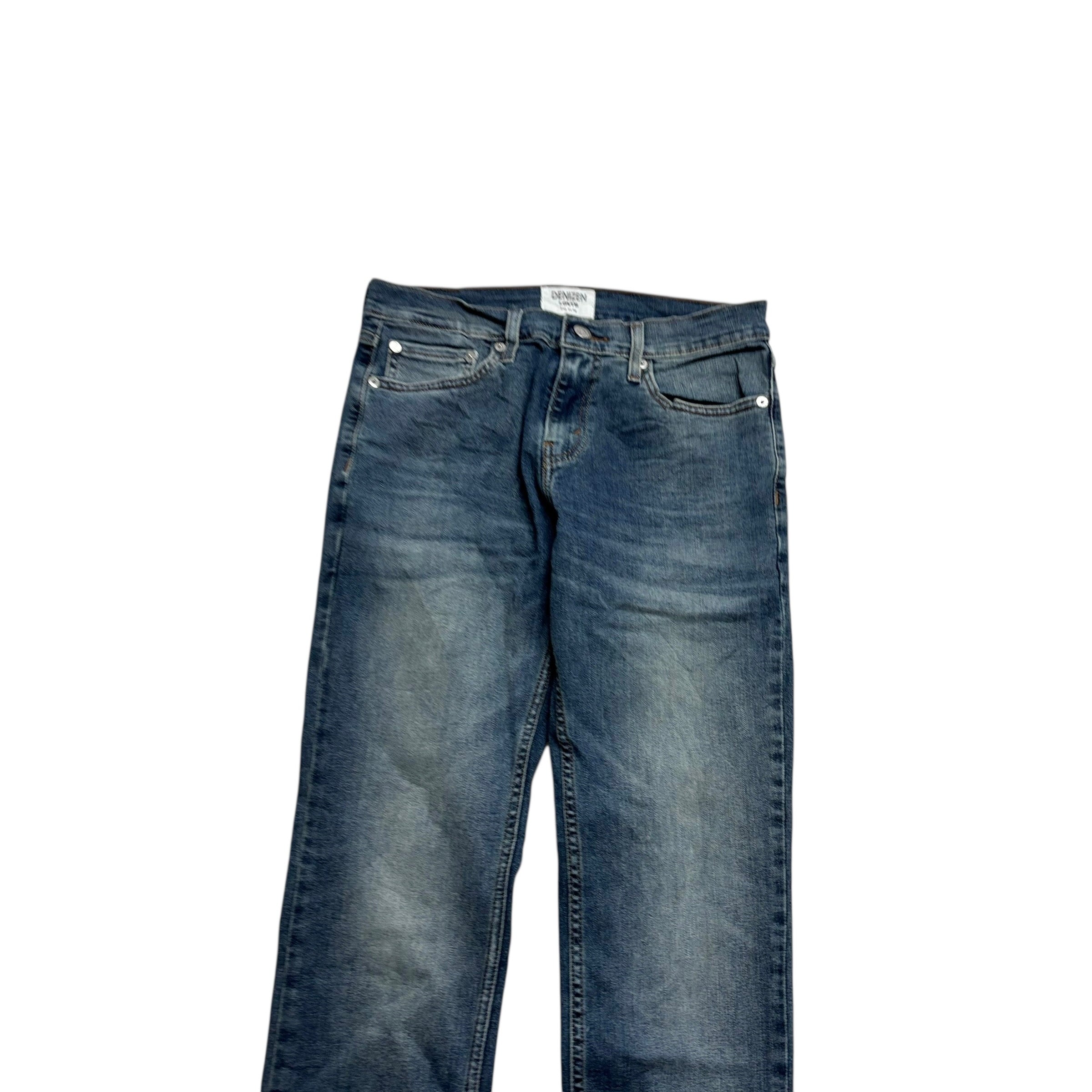 Levis Denizen Jeans W29 L31 Mens Blue Slim Fit Stretch Denim (E)