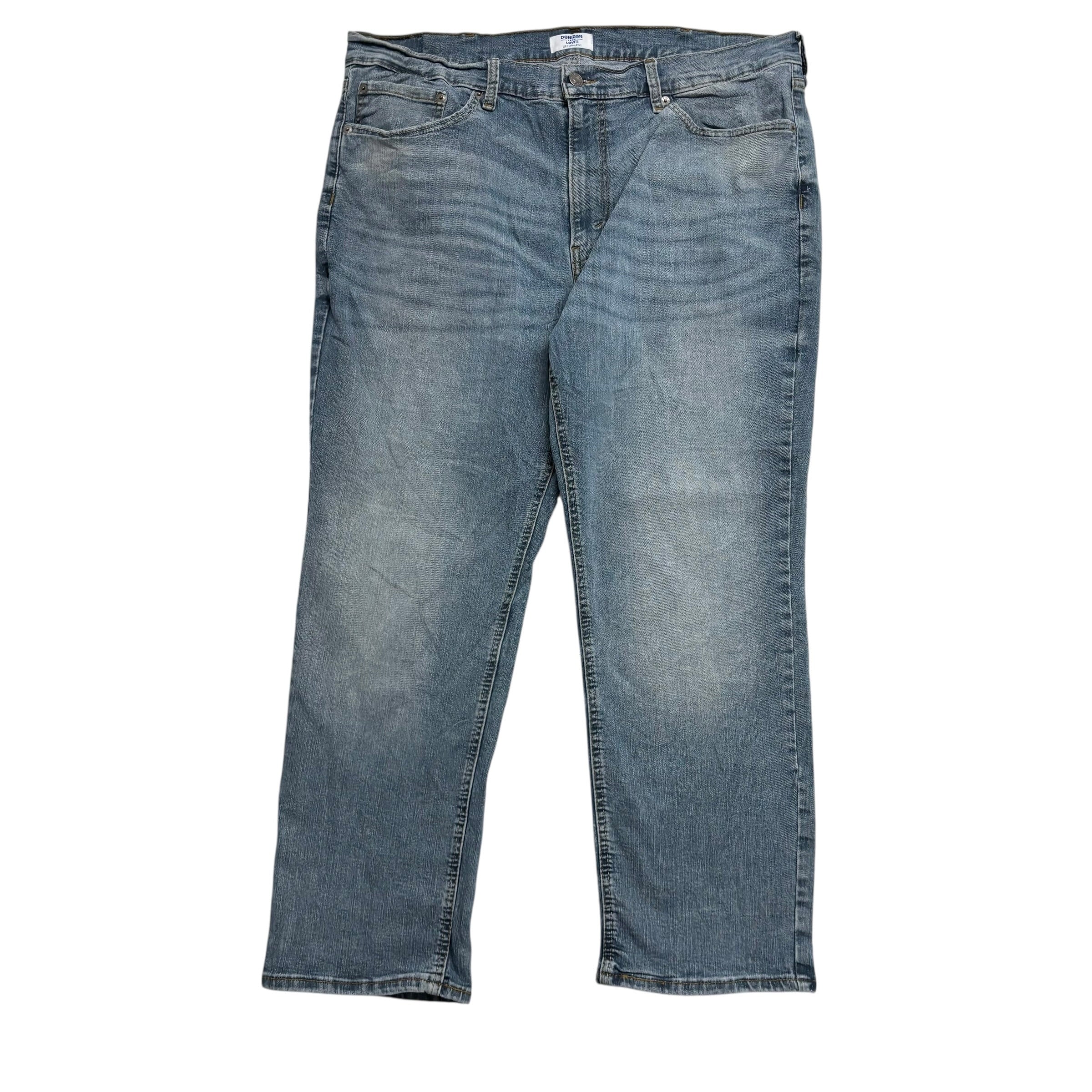 Levis Denizen Jeans W38 L29 Mens Blue Athletic Fit Stretch Denim (E)