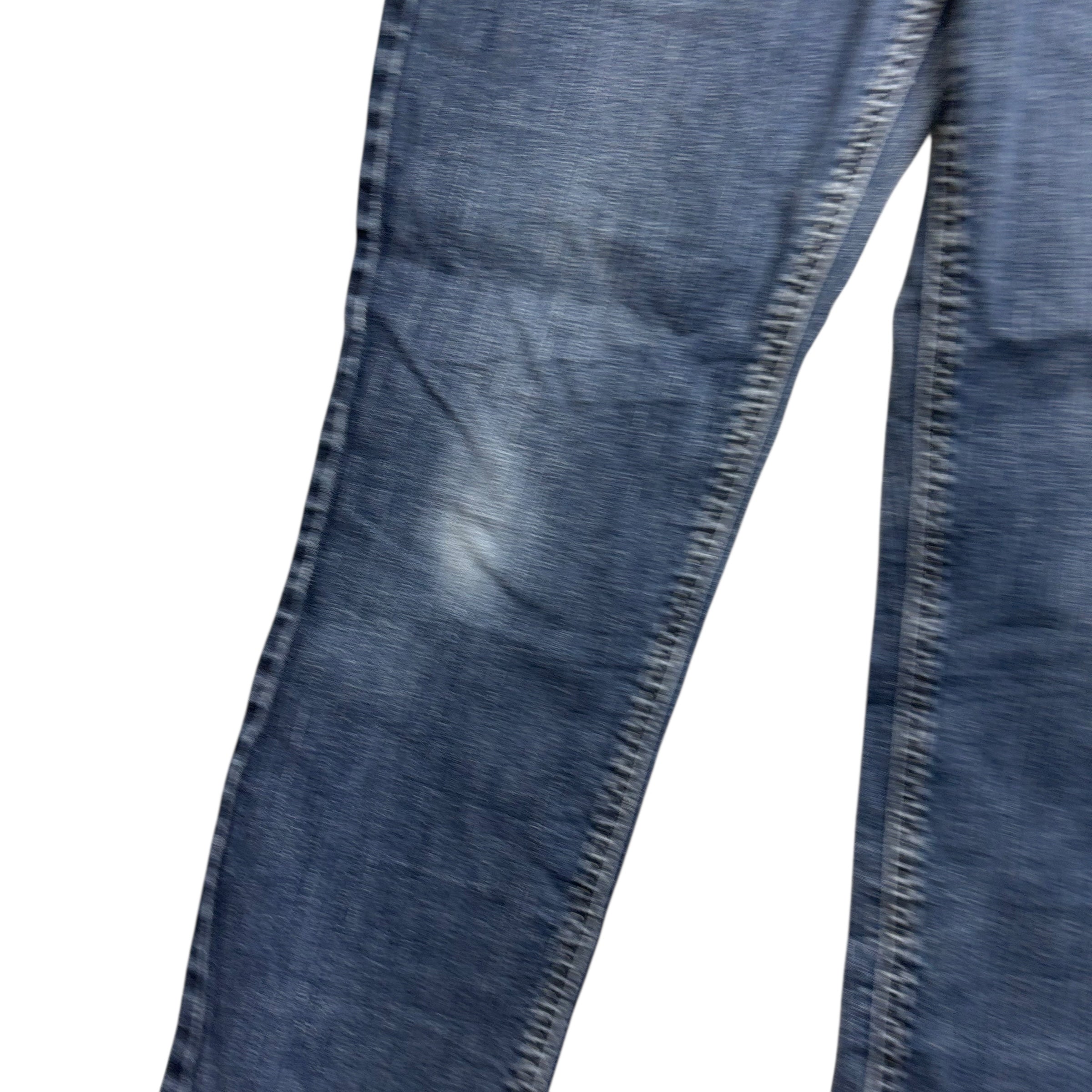 Levis 541 Jeans W33 L28 Mens Dark Blue Athletic Tapered Fit Stretch Denim (F)