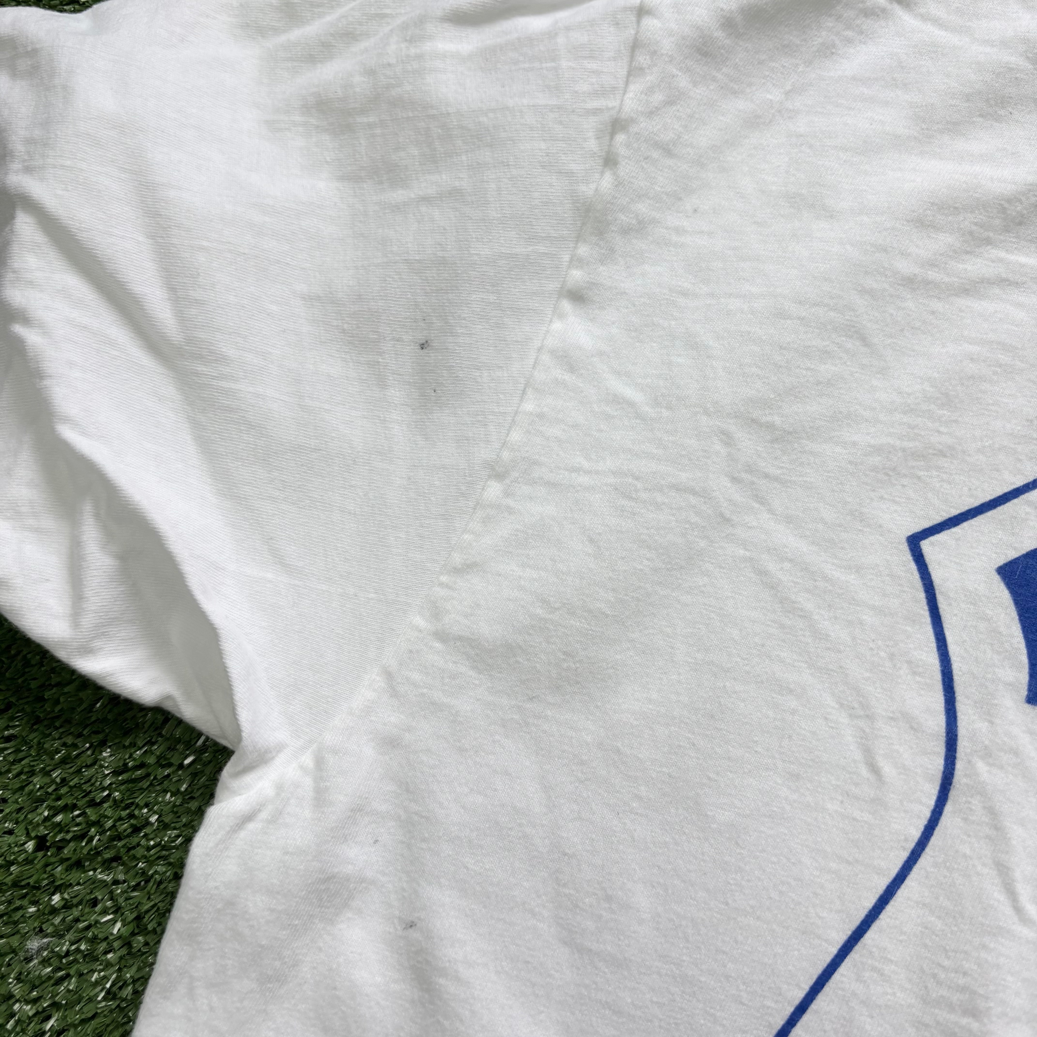 Vintage T Shirt Mens XL White Single Stitch Graphic Print 90s USA Beefy-T