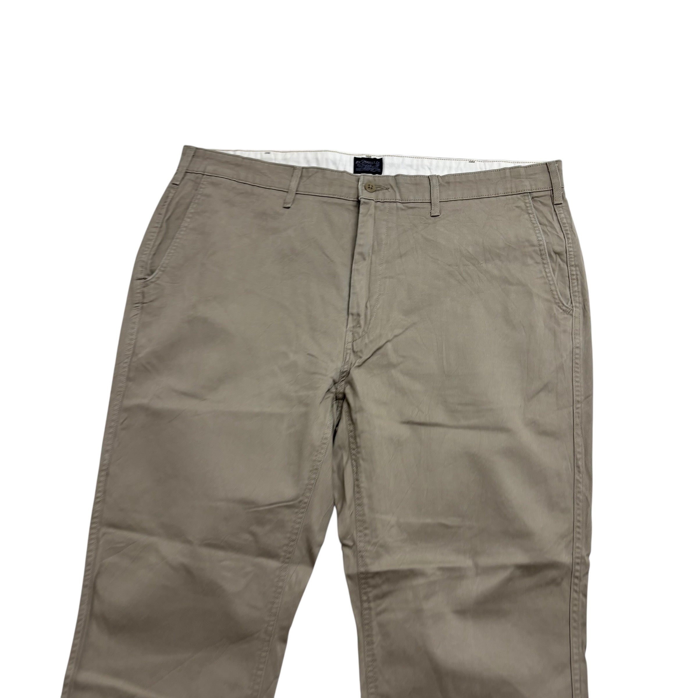 Levis Chino Trousers W40 L30 Mens Grey Regular Tapered Fit Stretch Pants (E)