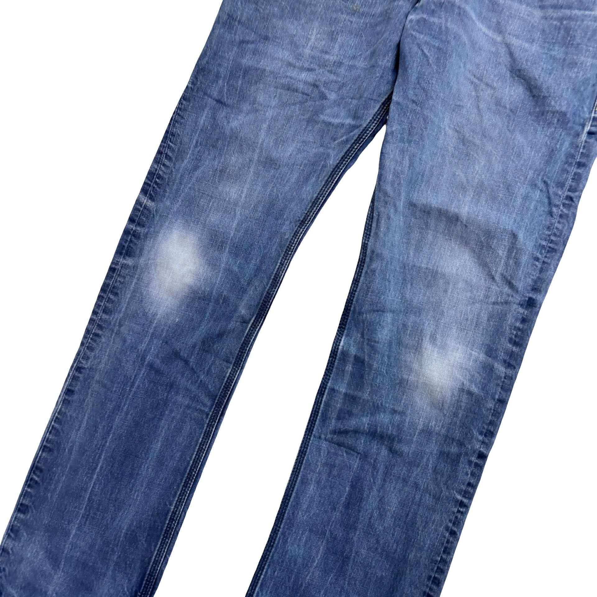 Diesel Krooley Jeans W31 L32 Mens Navy Blue Slim Carrot Fit Denim