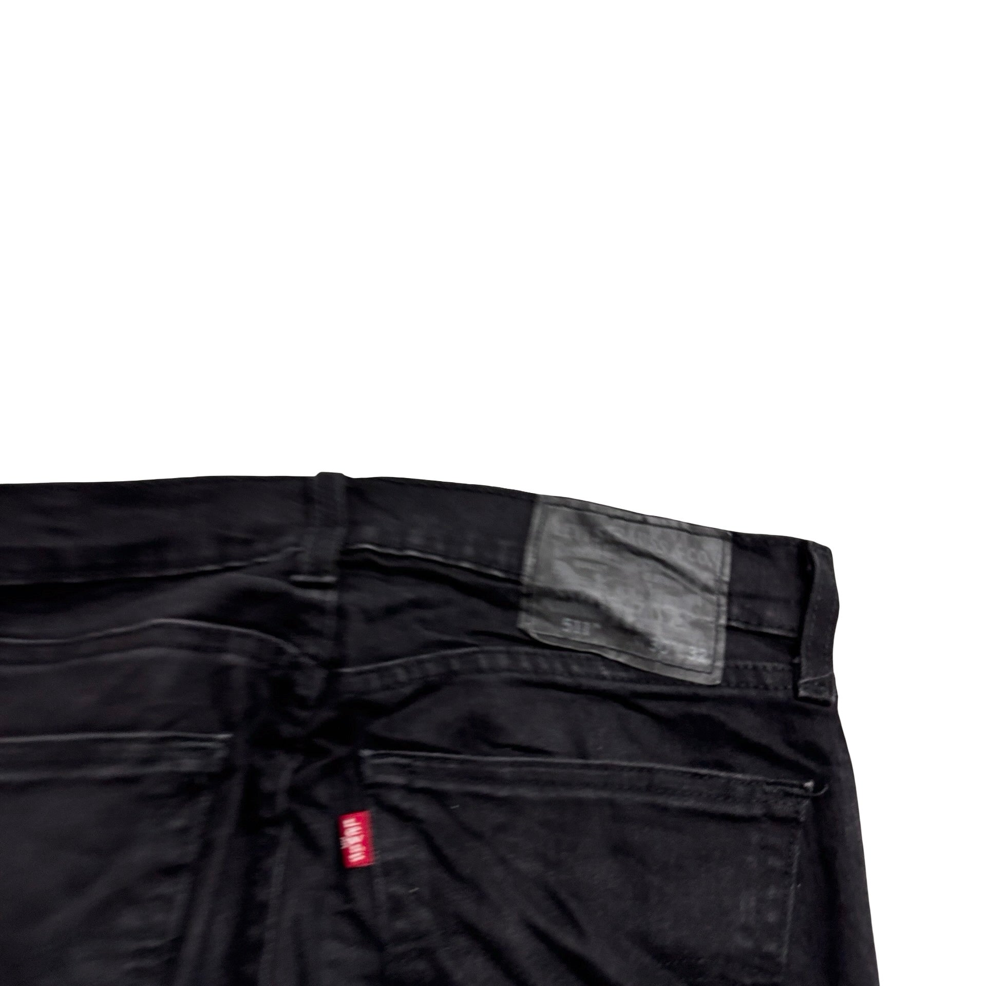 Levis 511 Jeans W30 L32 Mens Black Slim Fit Stretch Denim (E)
