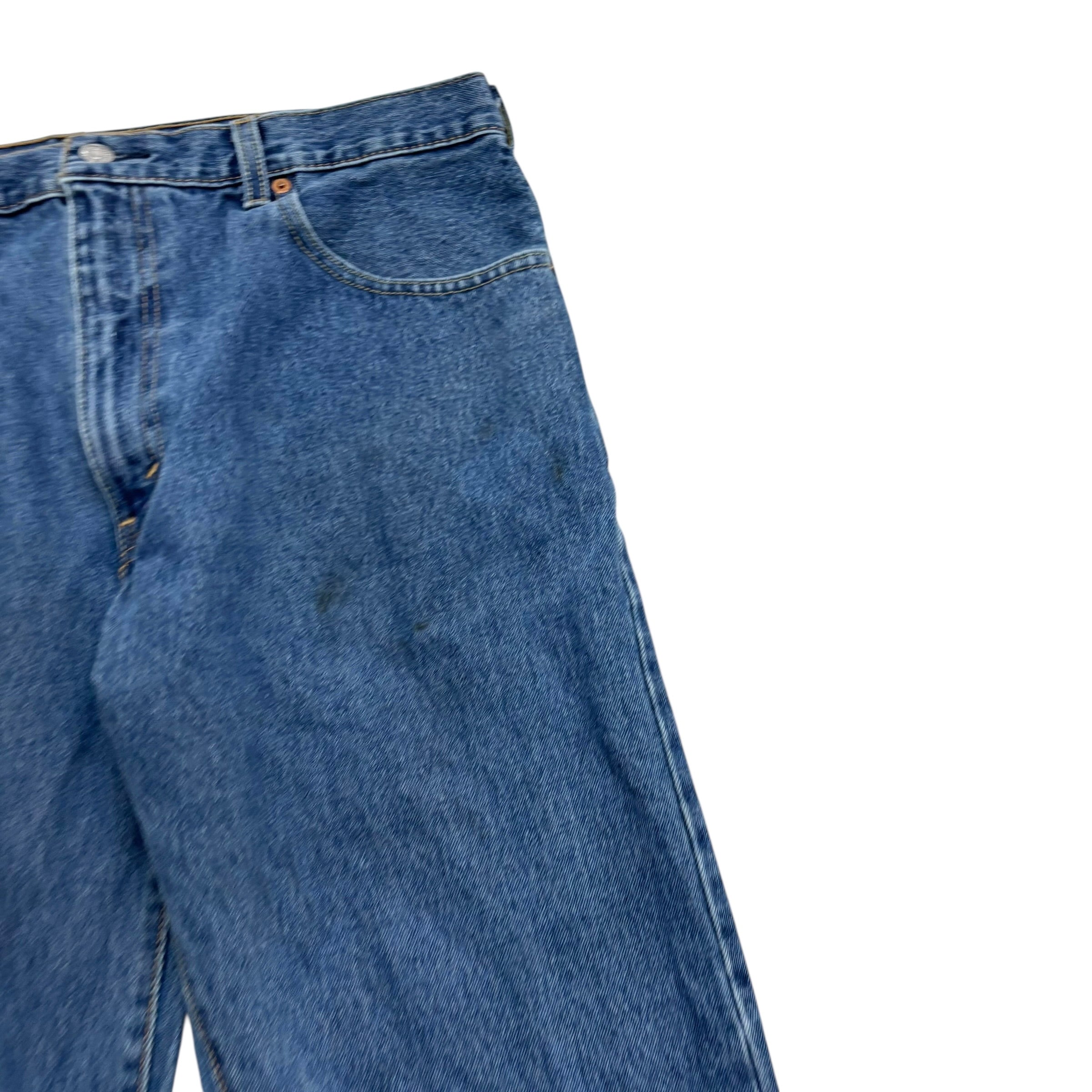 Levis 517 Jeans W38 L32 Mens Mid Blue Regular Bootcut Fit Denim (F)