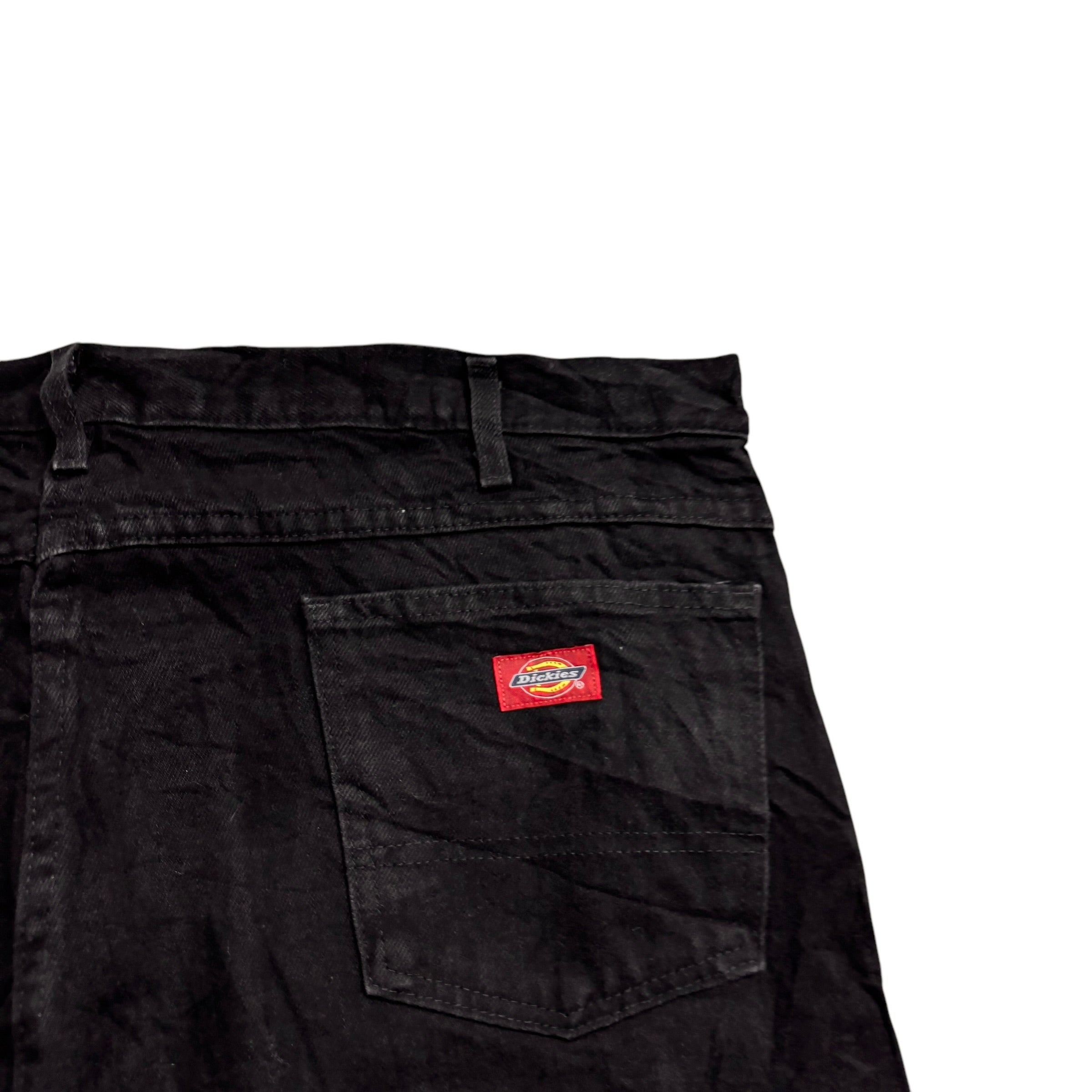 Dickies Jeans W40 L34 Mens Black Relaxed Straight Fit Denim (E)