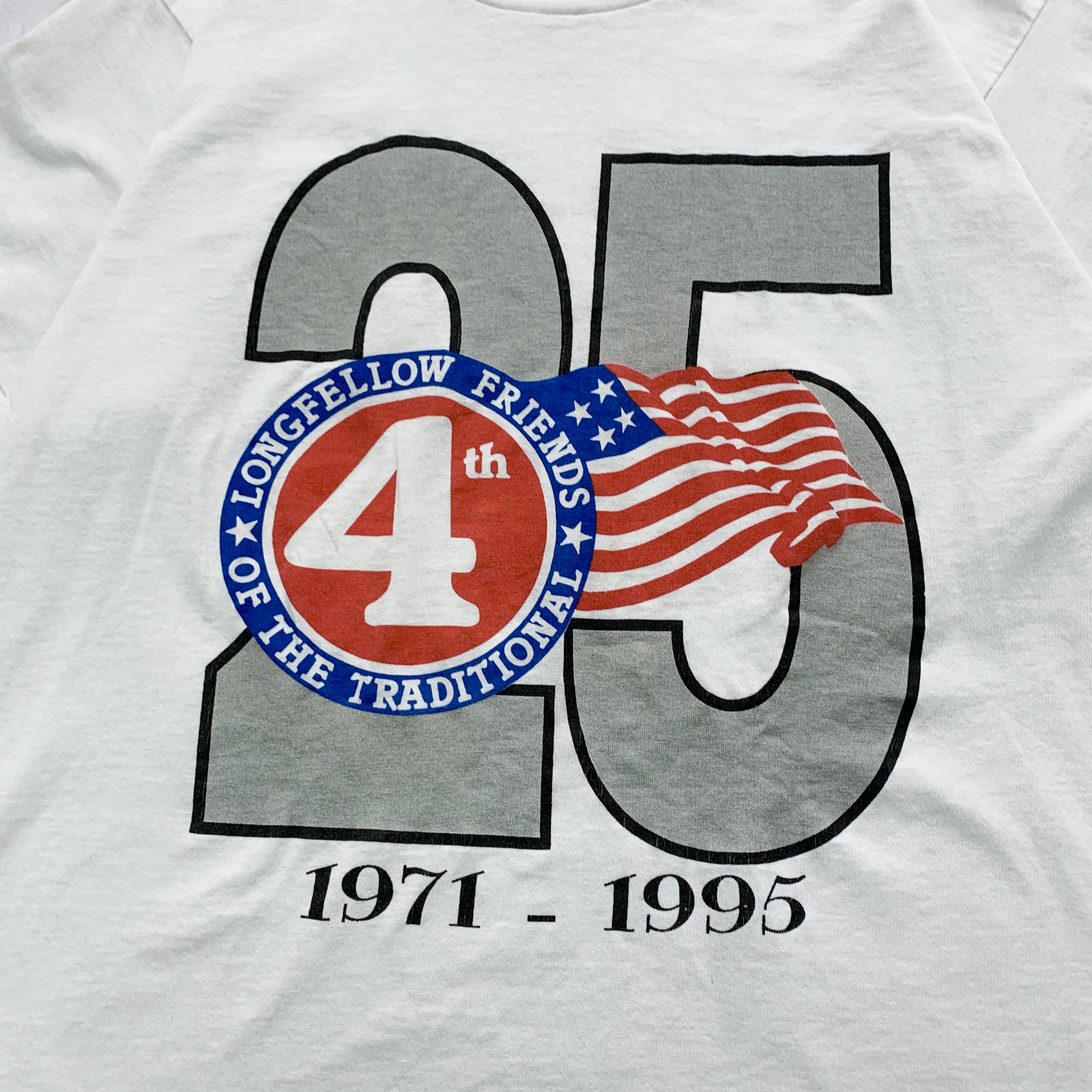 Vintage T Shirt Mens Medium White Single Stitch Graphic Print 90s USA