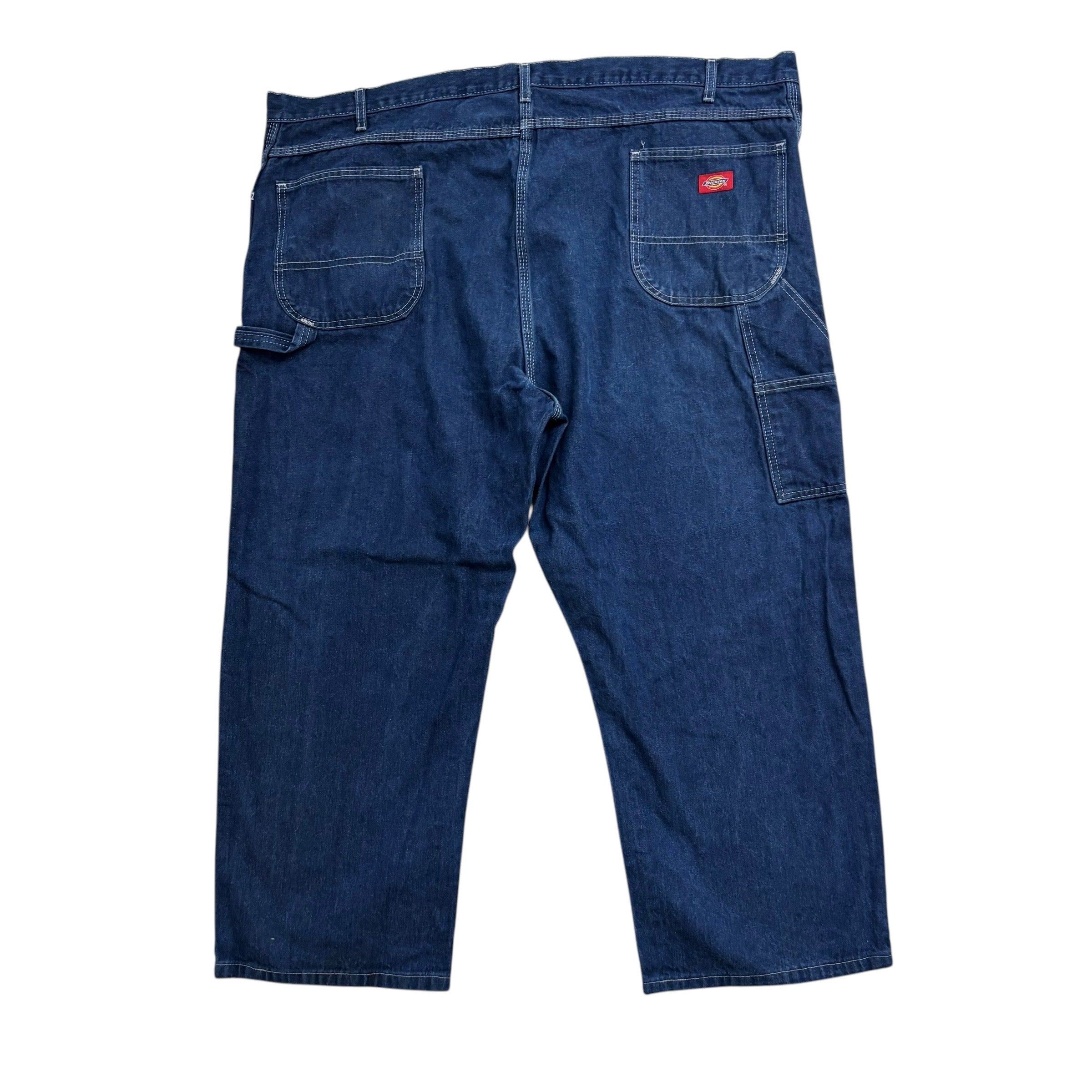 Dickies Carpenter Jeans W48 L27 Mens Dark Blue Relaxed Straight Fit Pants