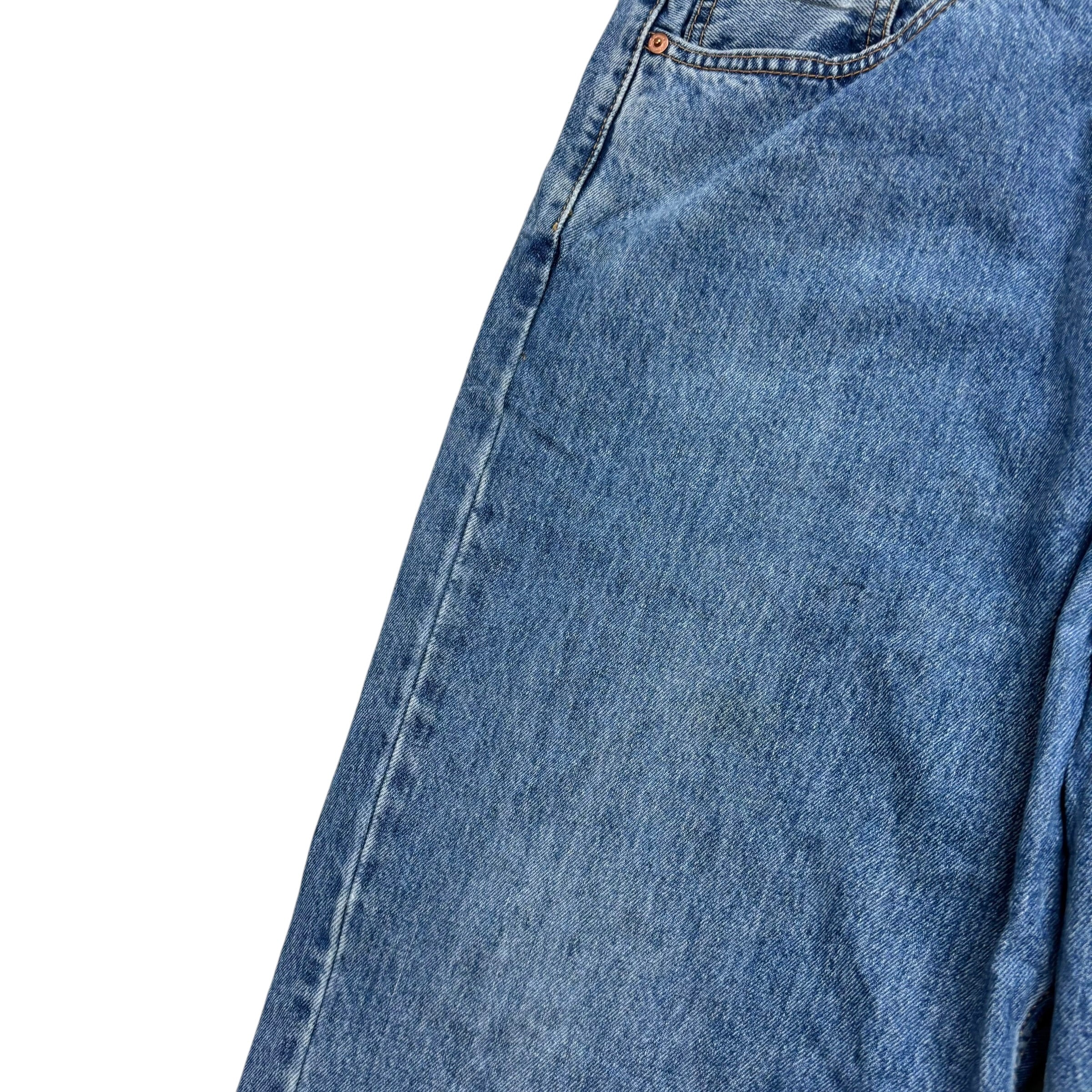 Levis 550 Jeans W40 L32 Mens Mid Blue Baggy Relaxed Straight Fit Denim