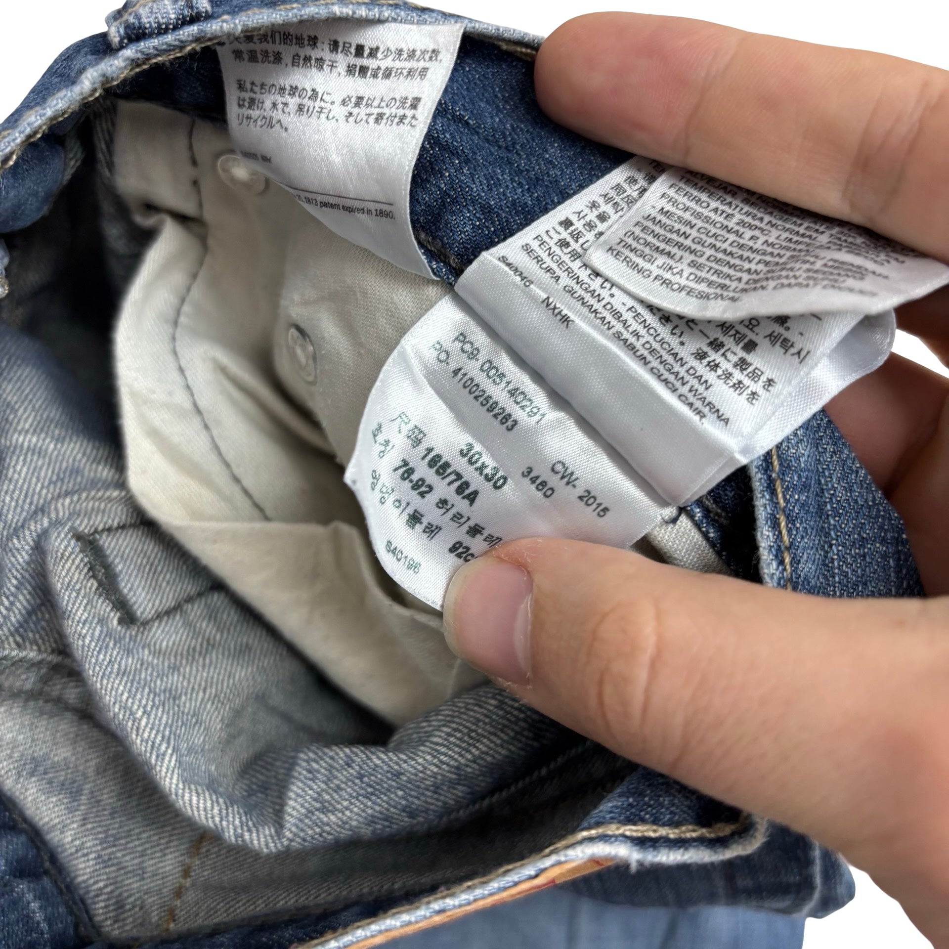 Levis 514 Jeans W30 L30 Mens Mid Blue Regular Straight Fit Denim