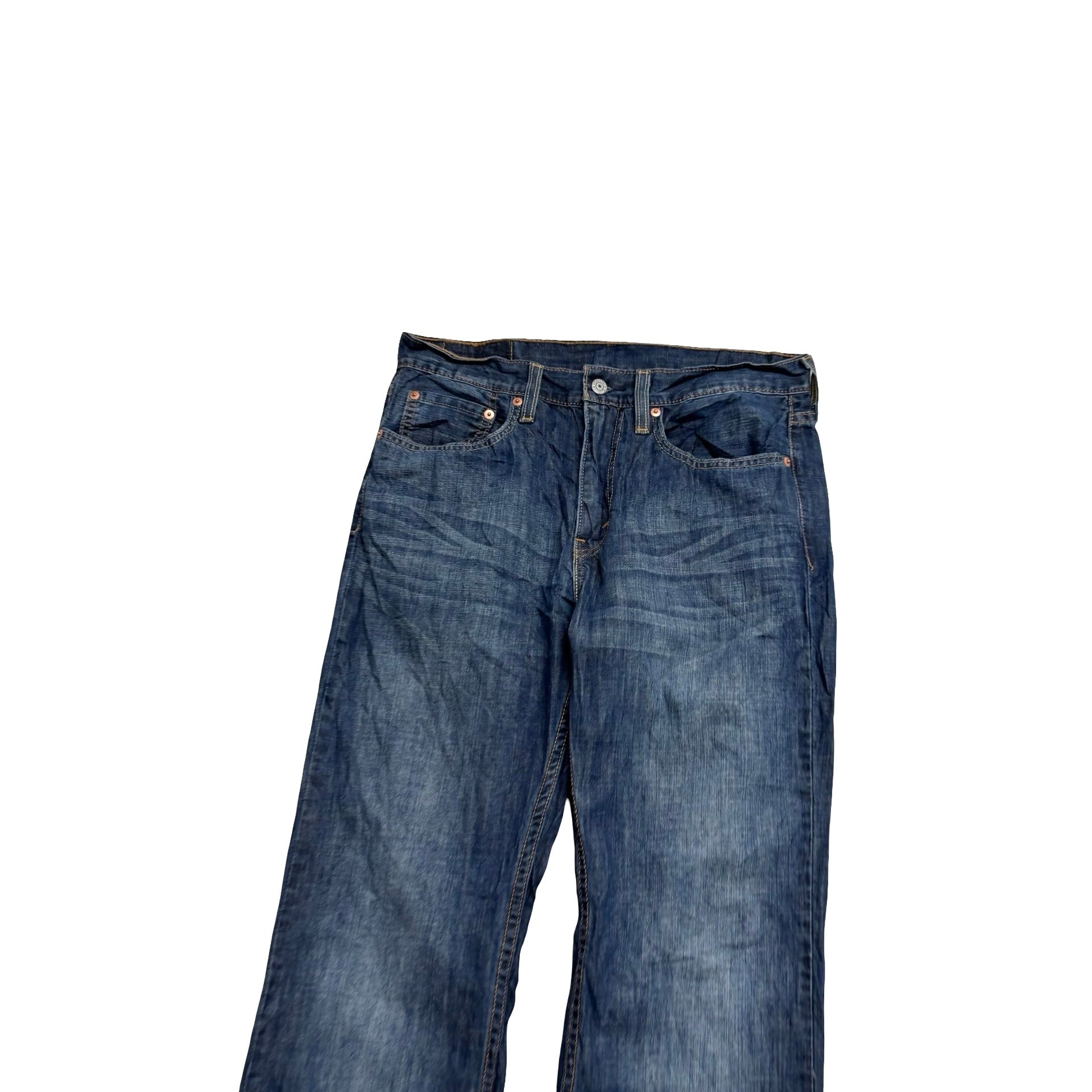 Levis 527 Jeans W31 L32 Mens Dark Blue Slim Bootcut Fit Denim (E)