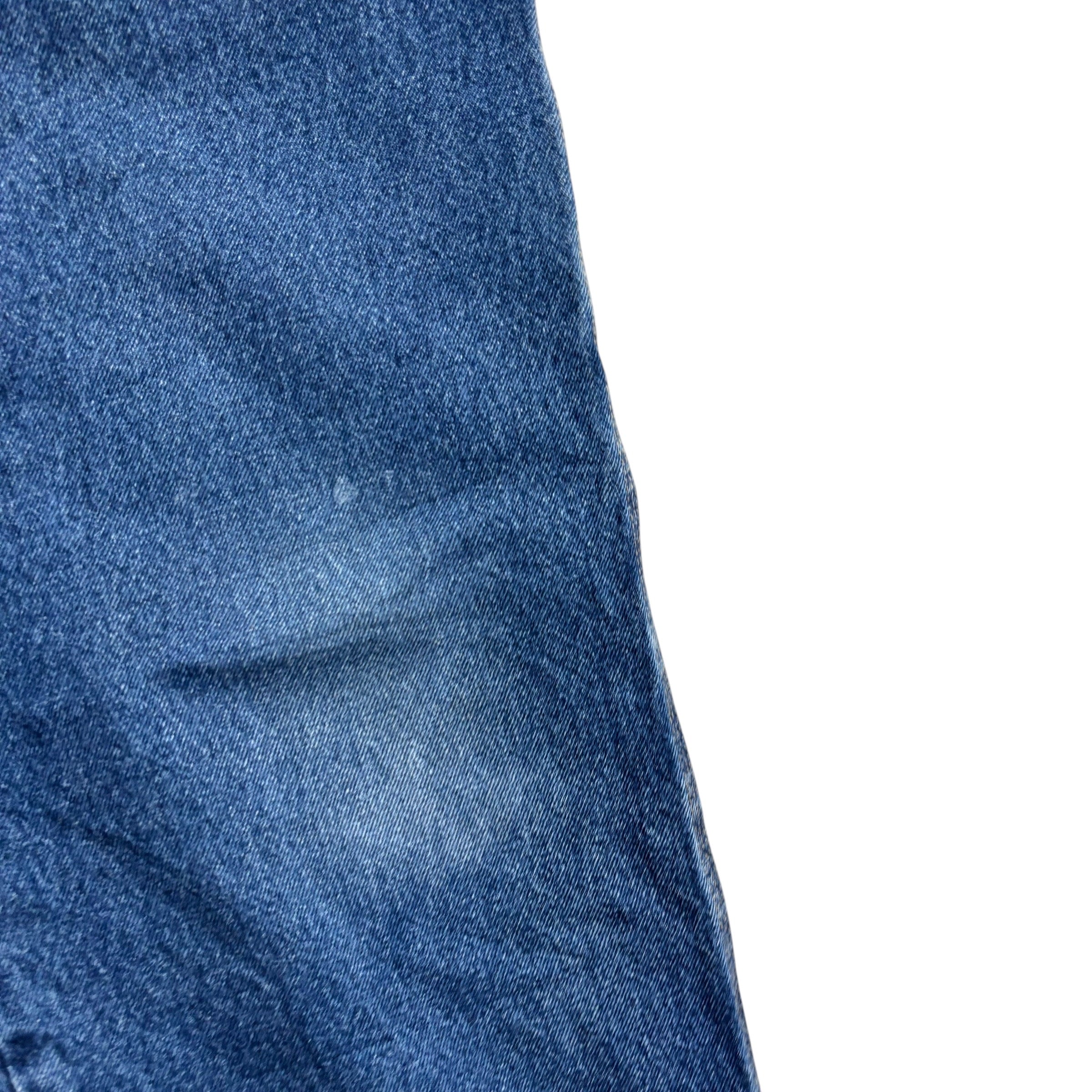 Wrangler Carpenter Jeans W42 L30 Mens Mid Blue Baggy Relaxed Straight Fit Denim