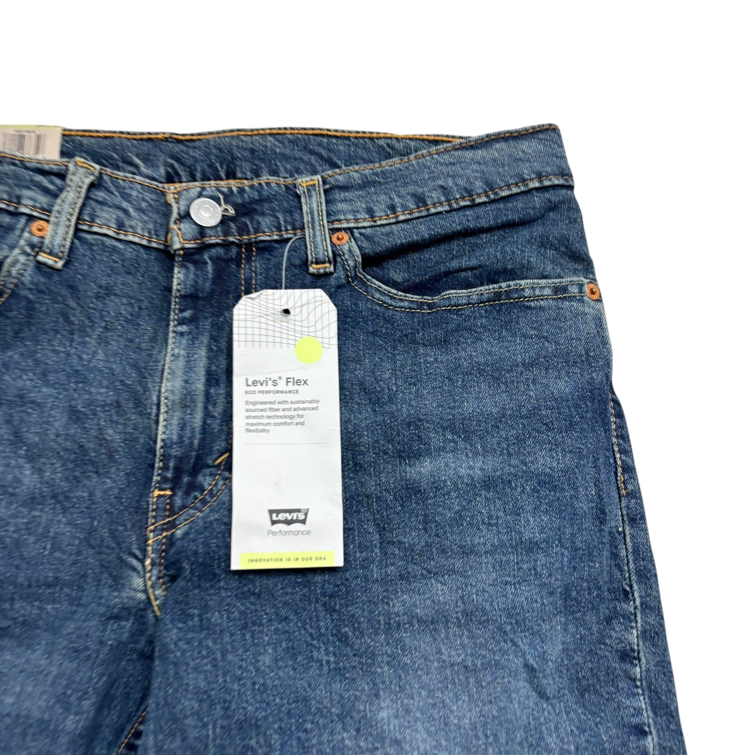 Levis 511 Jeans W34 L34 Mens Mid Blue Slim Fit Stretch Denim (E)