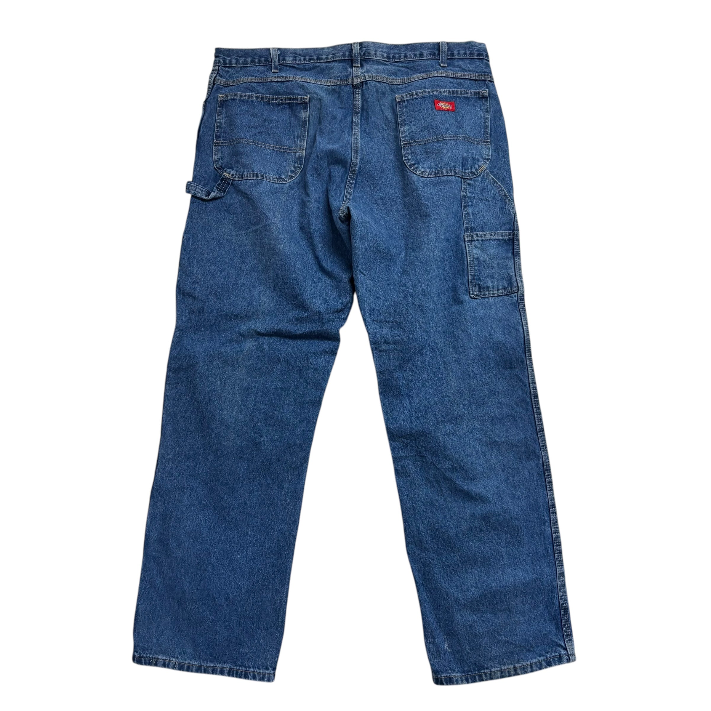 Dickies Carpenter Jeans W40 L34 Mens Mid Blue Relaxed Straight Fit Pants