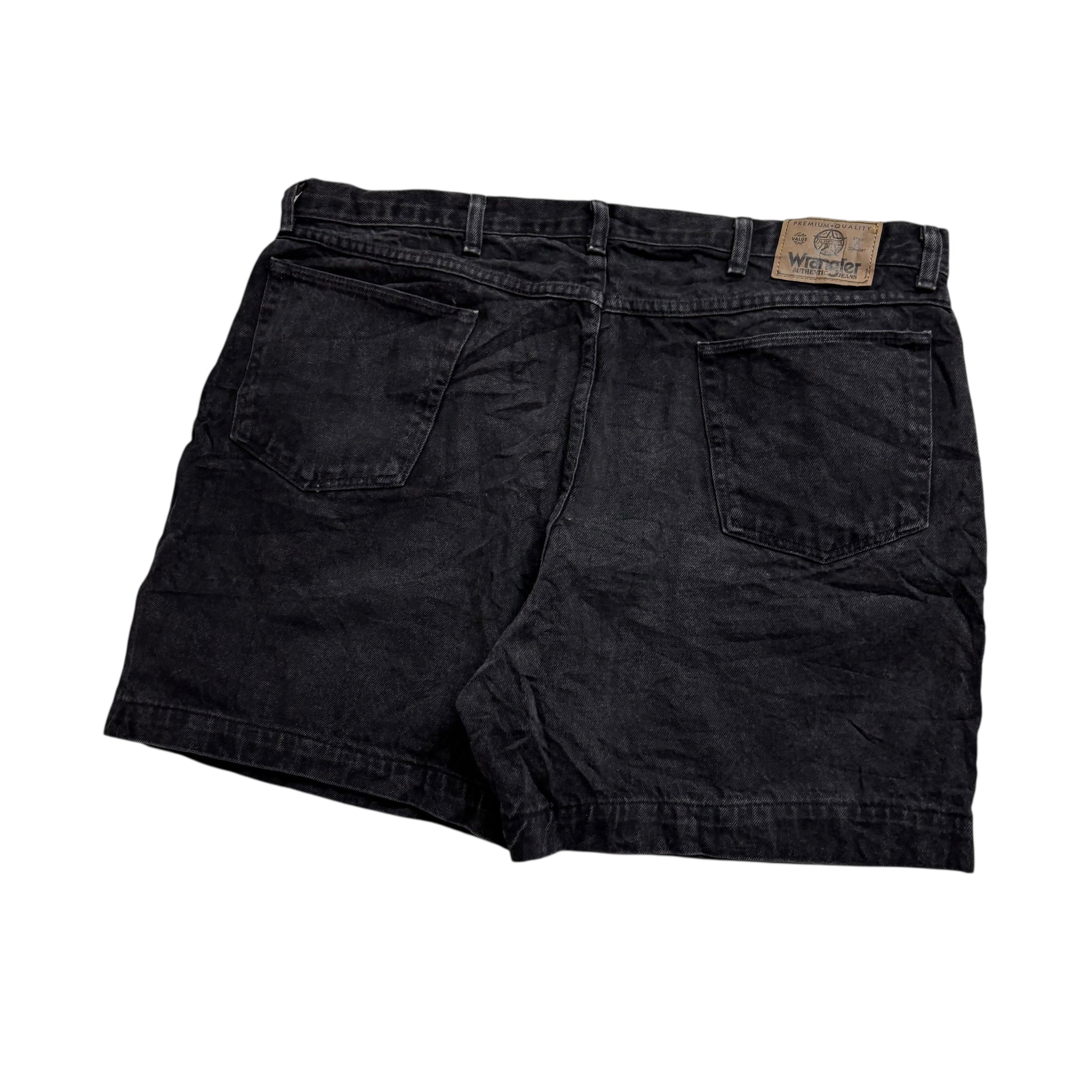 Wrangler Denim Shorts W40 Mens Black 6in Regular Fit