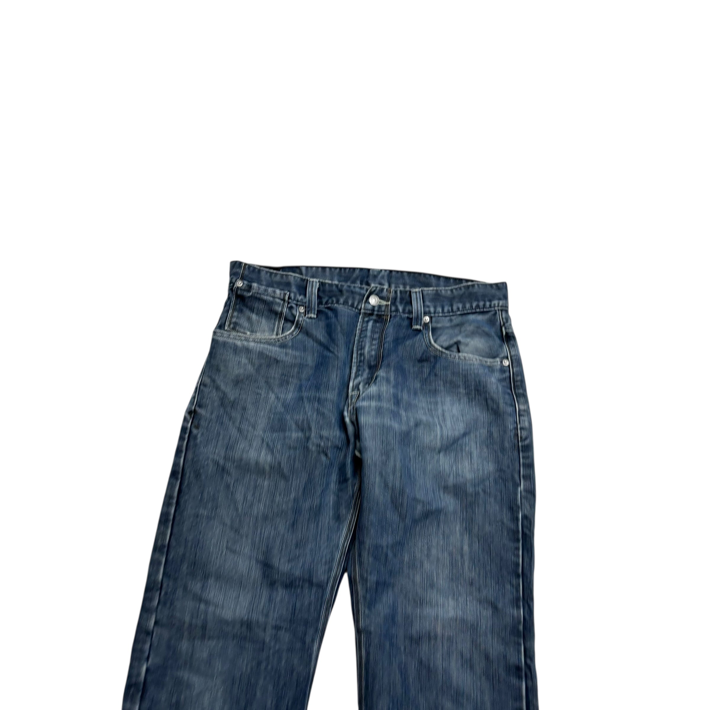 Levis 514 Jeans W34 L30 Mens Silver Blue Regular Straight Fit Denim (F)