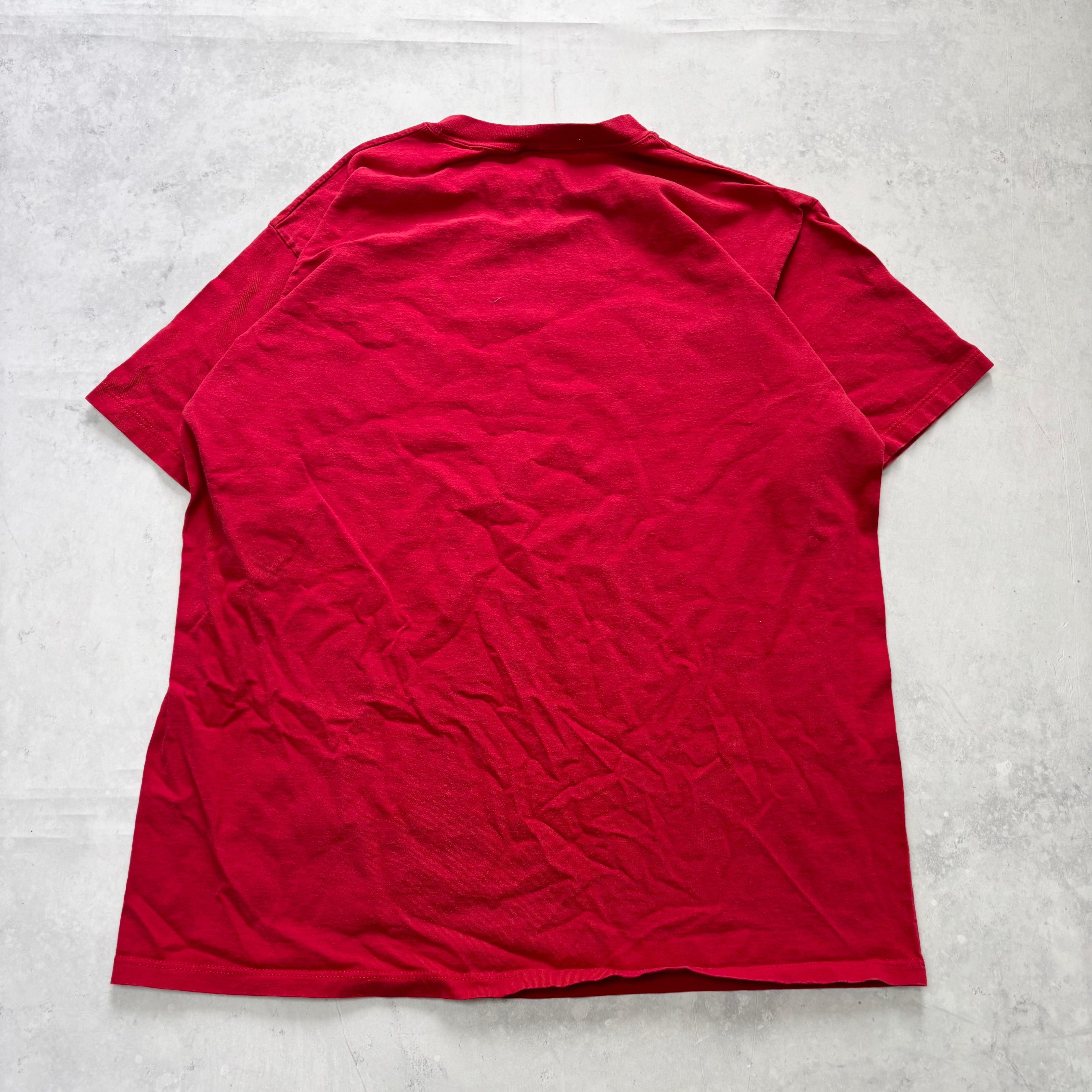 Vintage T Shirt Mens XL Red Graphic Print 90s USA College (F)