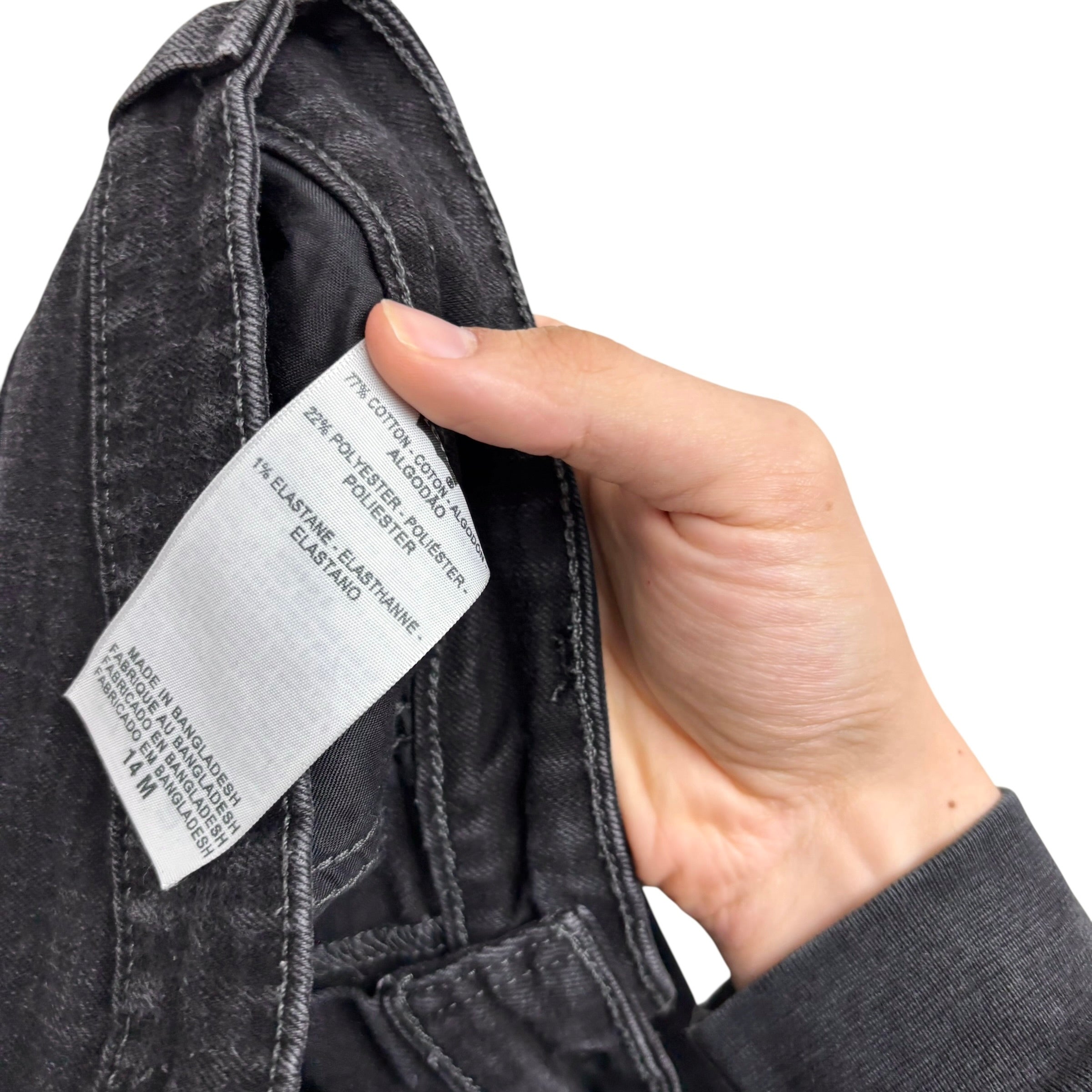 Levis Jeans W32 L30 Womens Skinny Fit Black Stretch Vintage Denim (E)