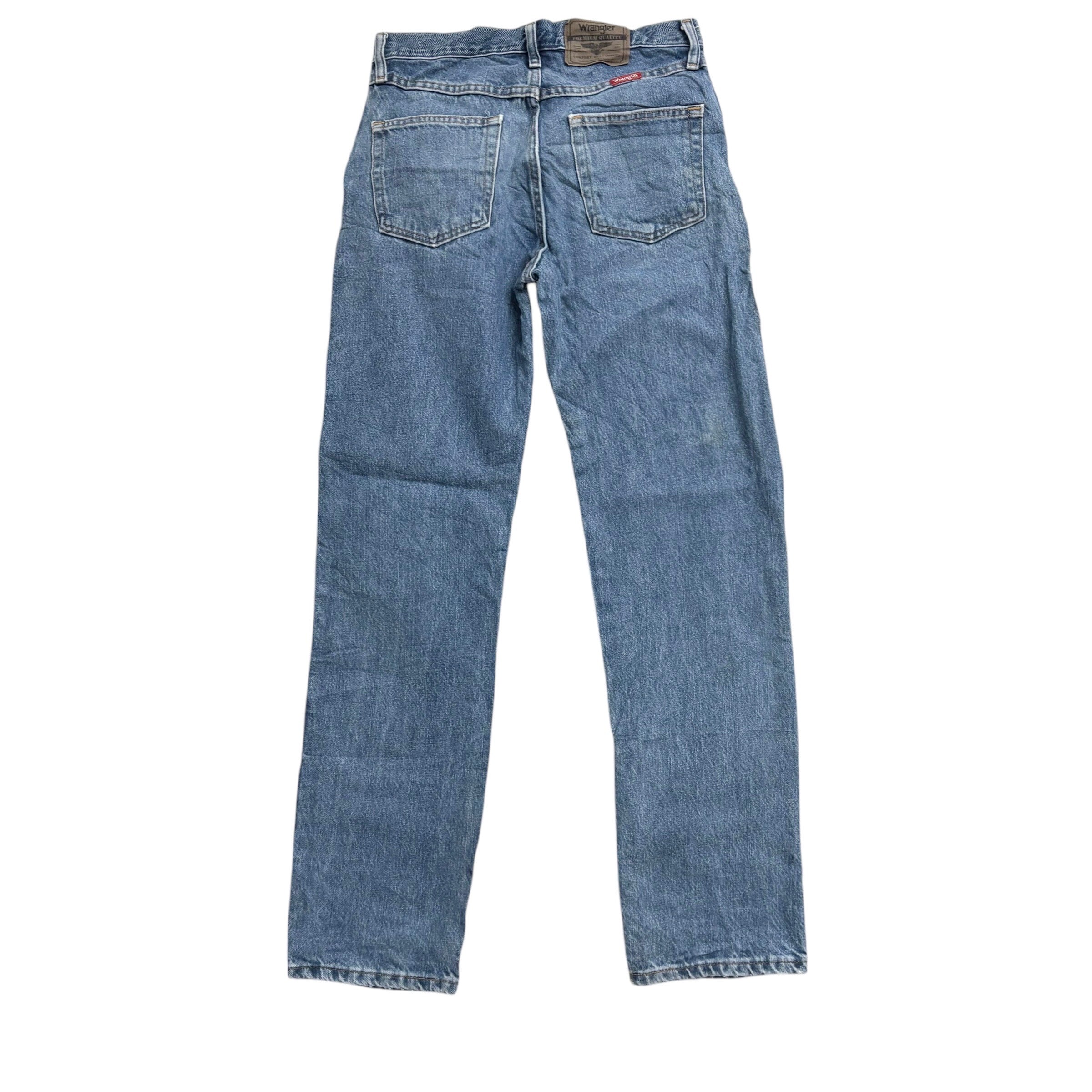 Wrangler Jeans W29 L32 Mens Regular Straight Fit Light Blue Denim