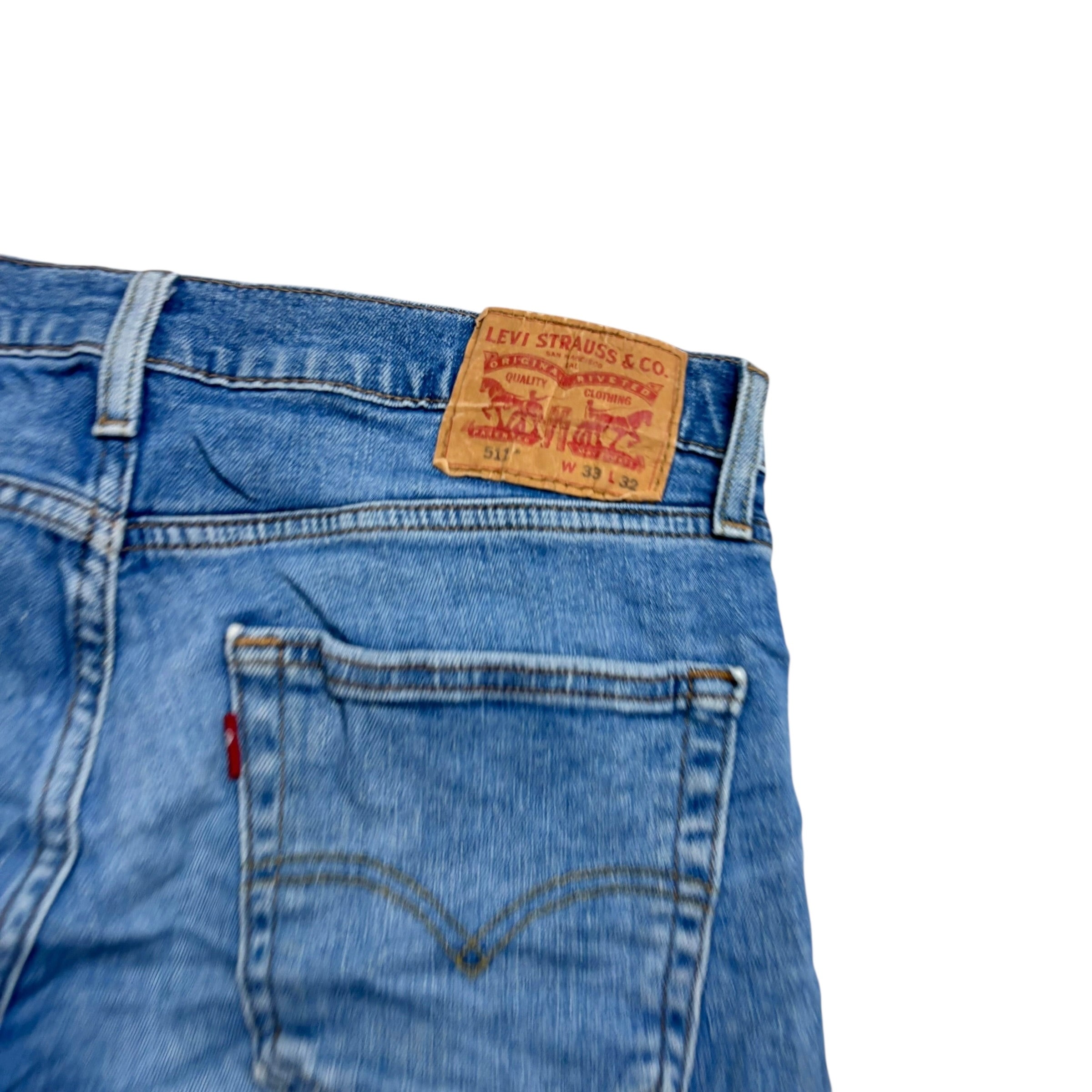 Levis 511 Jeans W33 L32 Mens Light Blue Slim Fit Stretch Denim