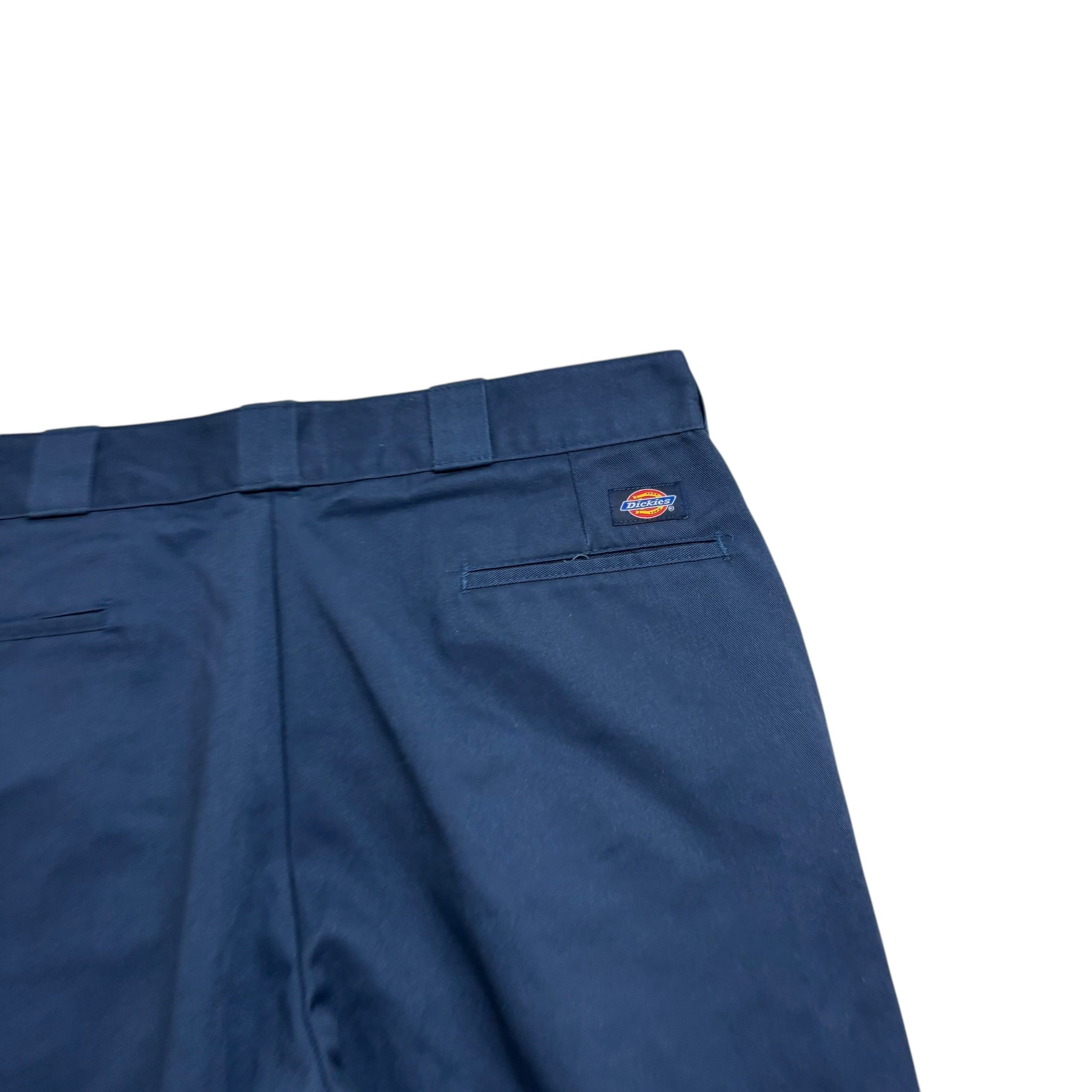 Dickies 874 Trousers W36 L30 Mens Blue Pants Original Straight Fit Workwear (E)