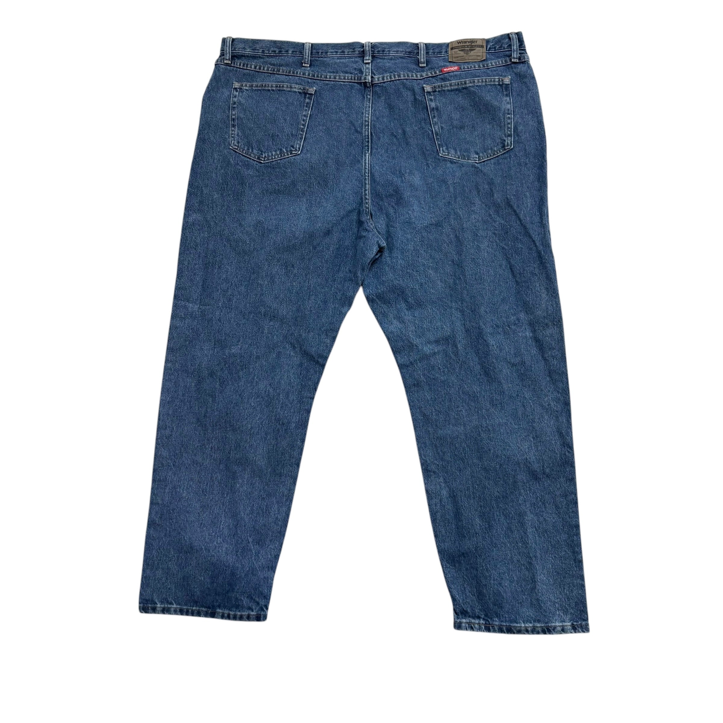 Wrangler Jeans W50 L30 Mens Mid Blue Relaxed Straight Fit Baggy Denim (E)