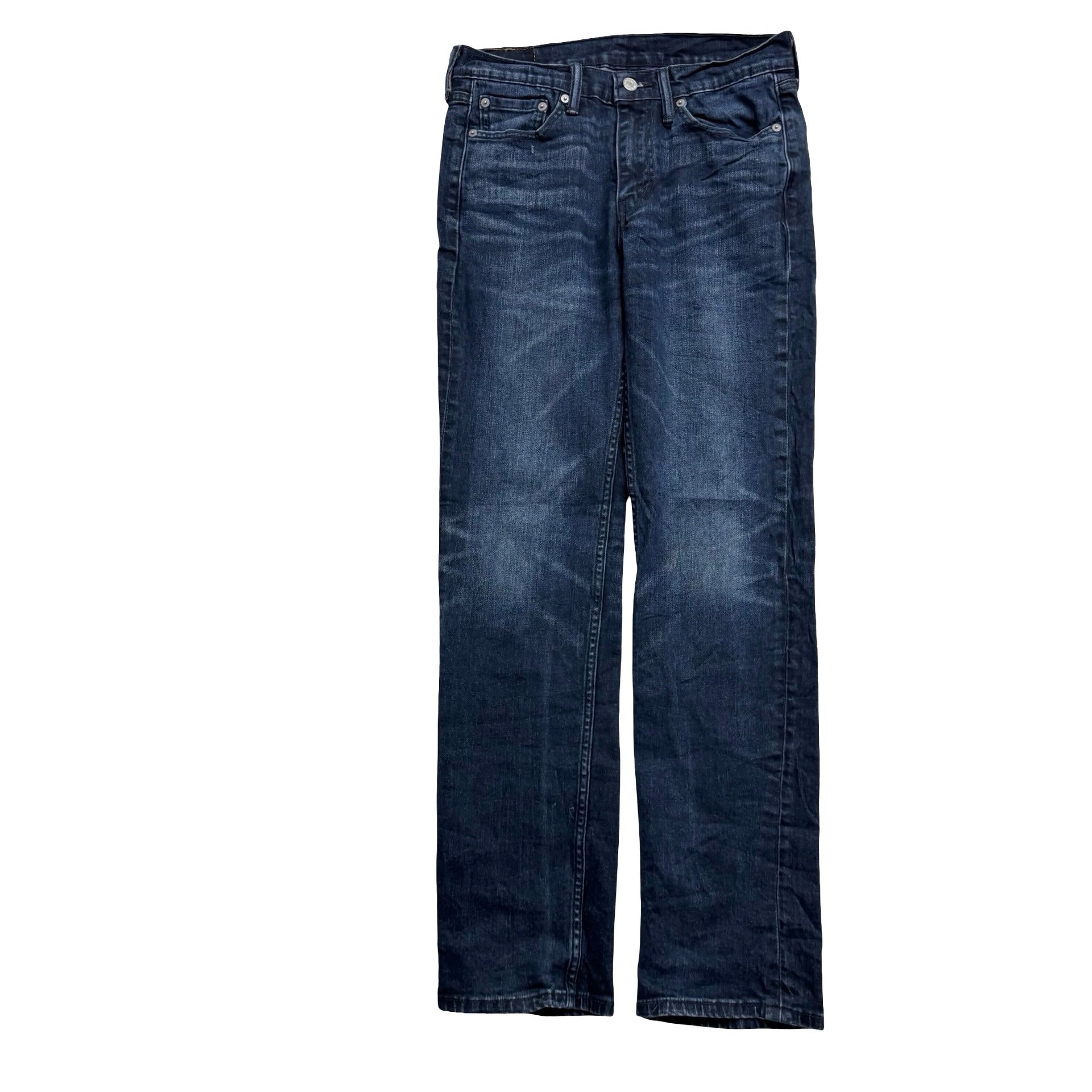 Levis 514 Jeans W29 L32 Mens Dark Blue Regular Straight Fit Stretch Denim (E)