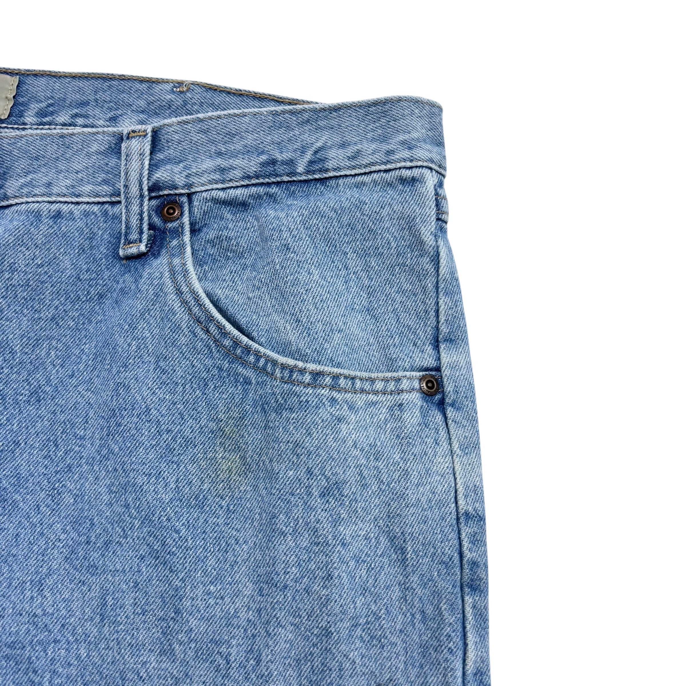 Wrangler Jeans W40 L34 Mens Light Blue Regular Straight Fit Denim