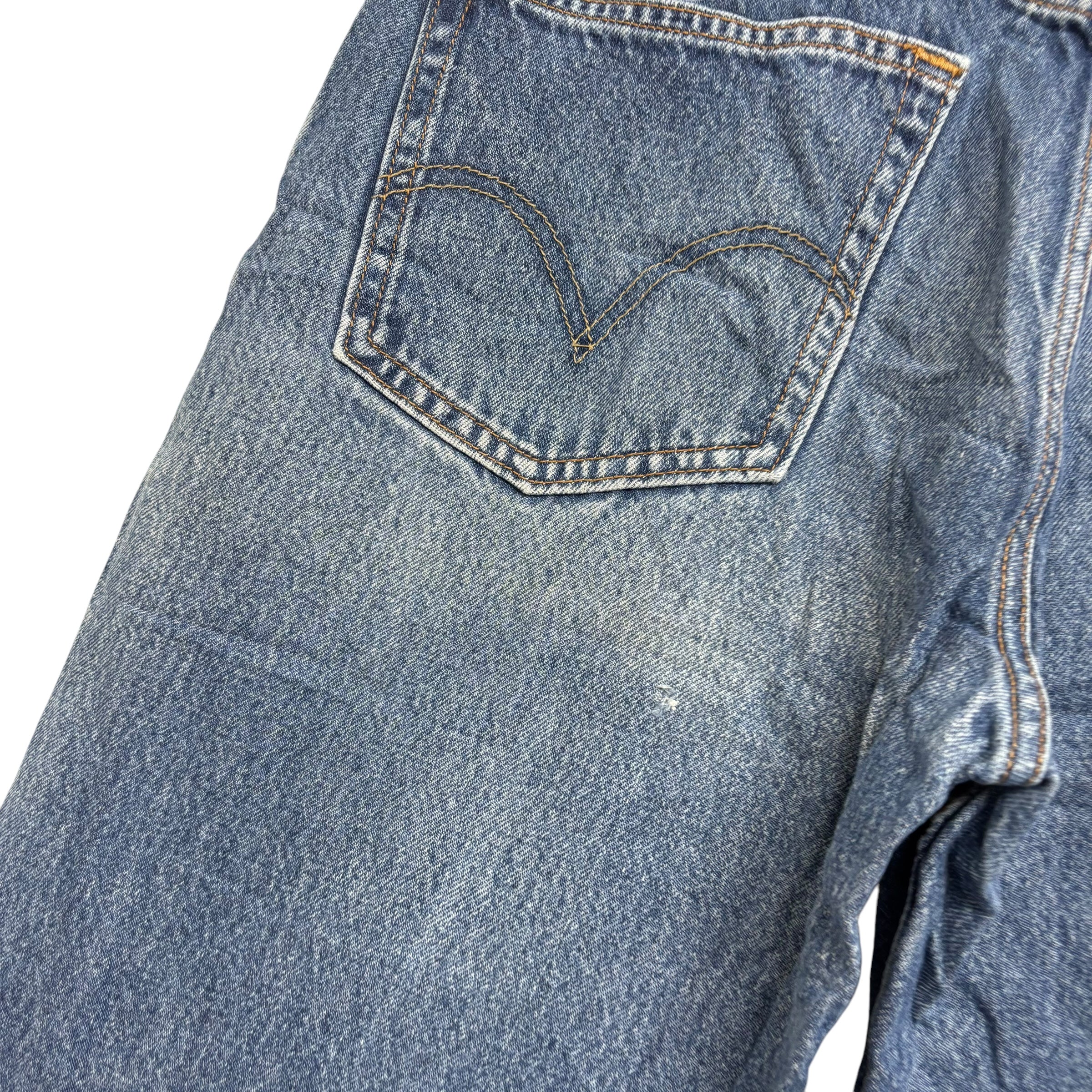 Levis 550 Jeans W36 L32 Mens Mid Blue Baggy Relaxed Straight Fit Vintage Denim