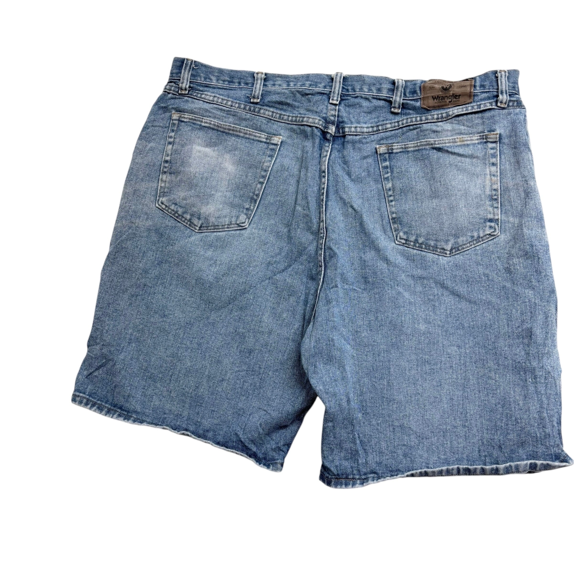 Wrangler Baggy Jorts W42 Mens Denim Shorts Mid Blue Relaxed Fit (F)