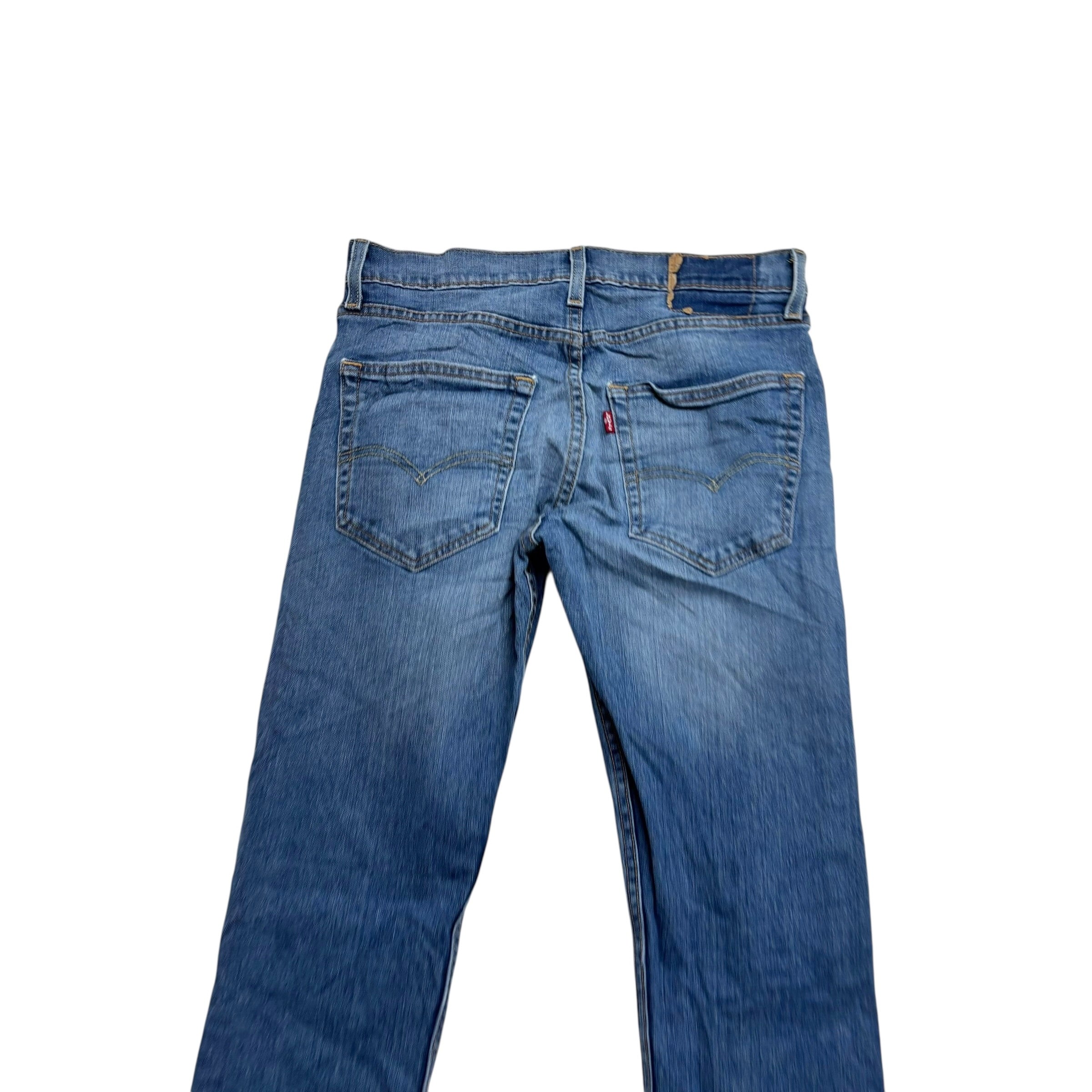 Levis 502 Jeans W30 L32 Mens Mid Blue Regular Tapered Fit Stretch Denim