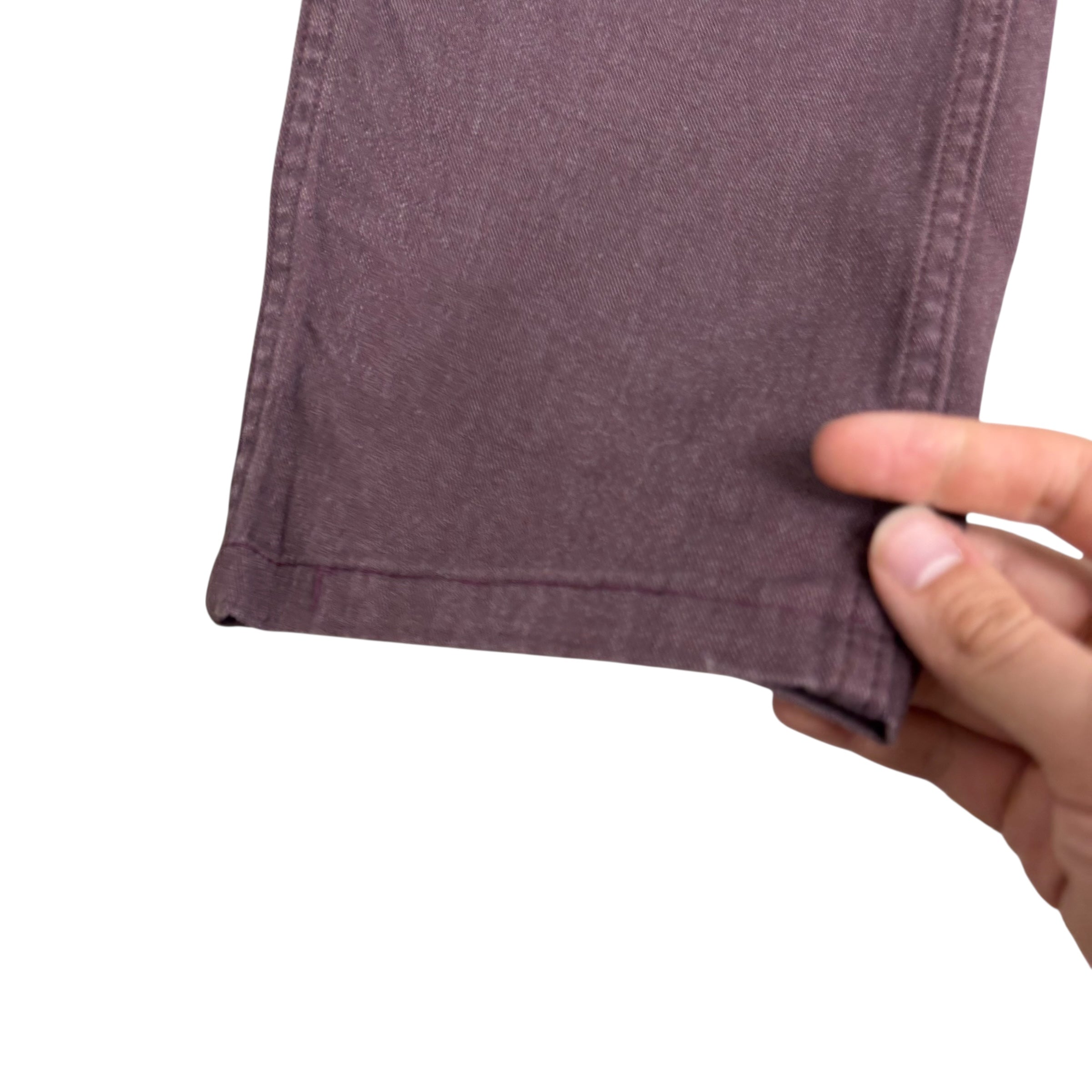Levis 511 Trousers W33 L26 Mens Purple Slim Fit Stretch Pants