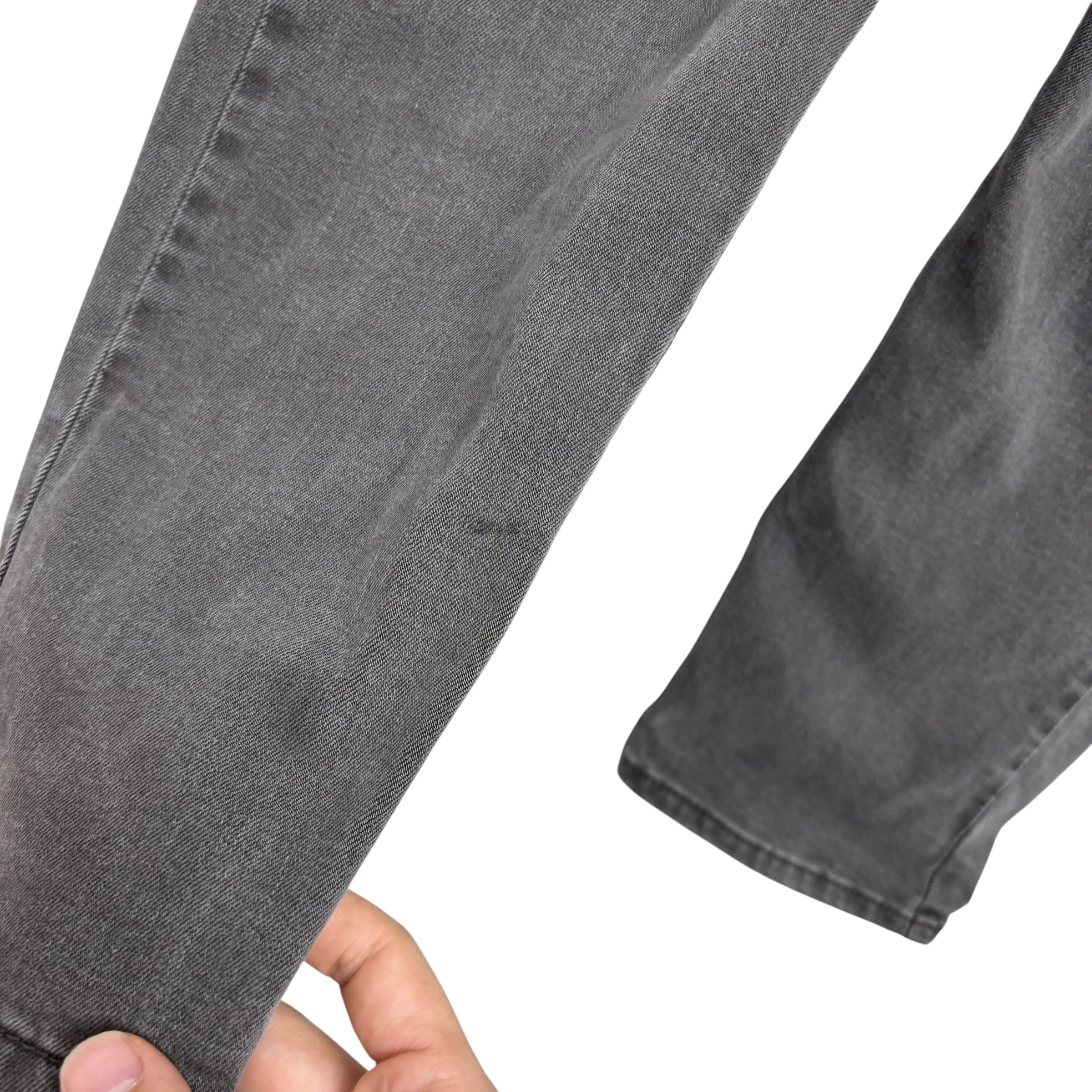 Levis 502 Jeans W32 L29 Mens Grey Regular Tapered Fit Stretch Denim