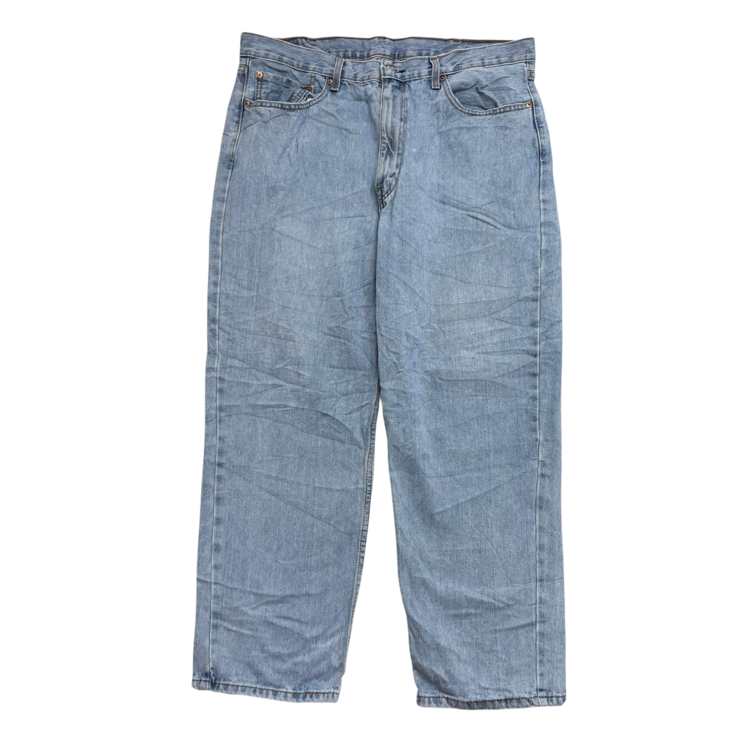 Levis 550 Jeans W38 L29 Mens Light Blue Baggy Relaxed Straight Fit Denim (E)