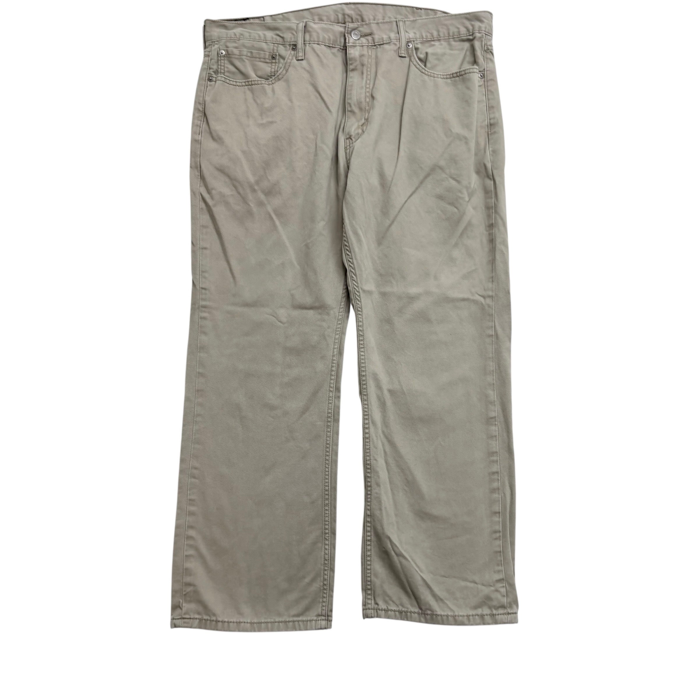 Levis 559 Trousers W38 L29 Mens Cream Baggy Relaxed Straight Fit Pants (E)