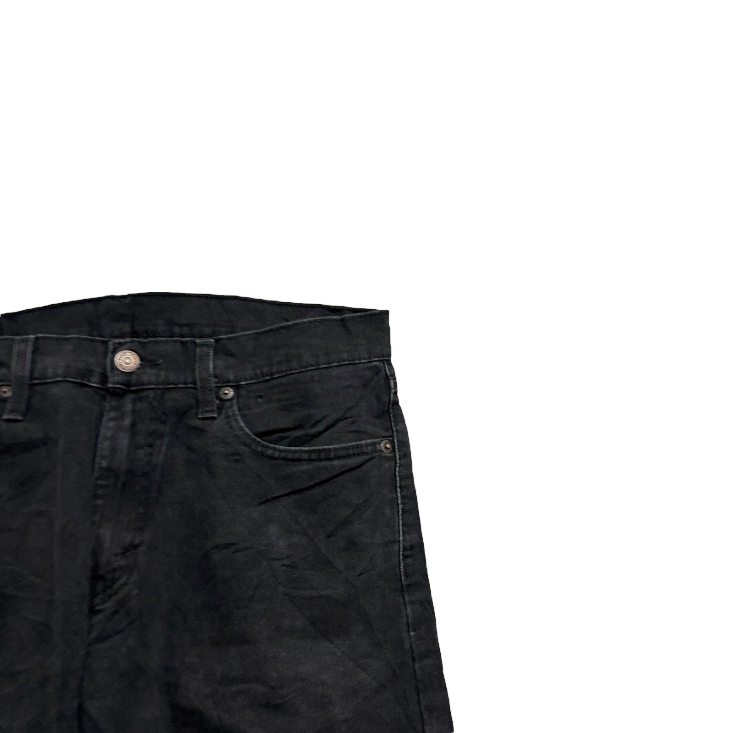 Levis 513 Jeans W31 L30 Mens Black Slim Straight Fit Stretch Denim