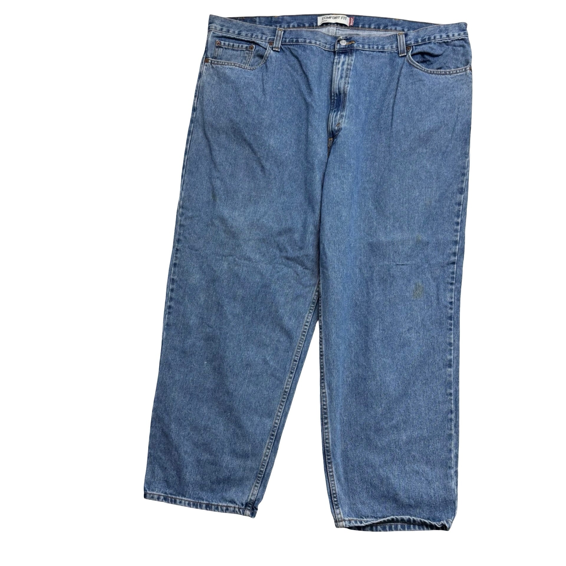 Levis 560 Jeans W46 L30 Mens Mid Blue Baggy Relaxed Comfort Fit Vintage Denim