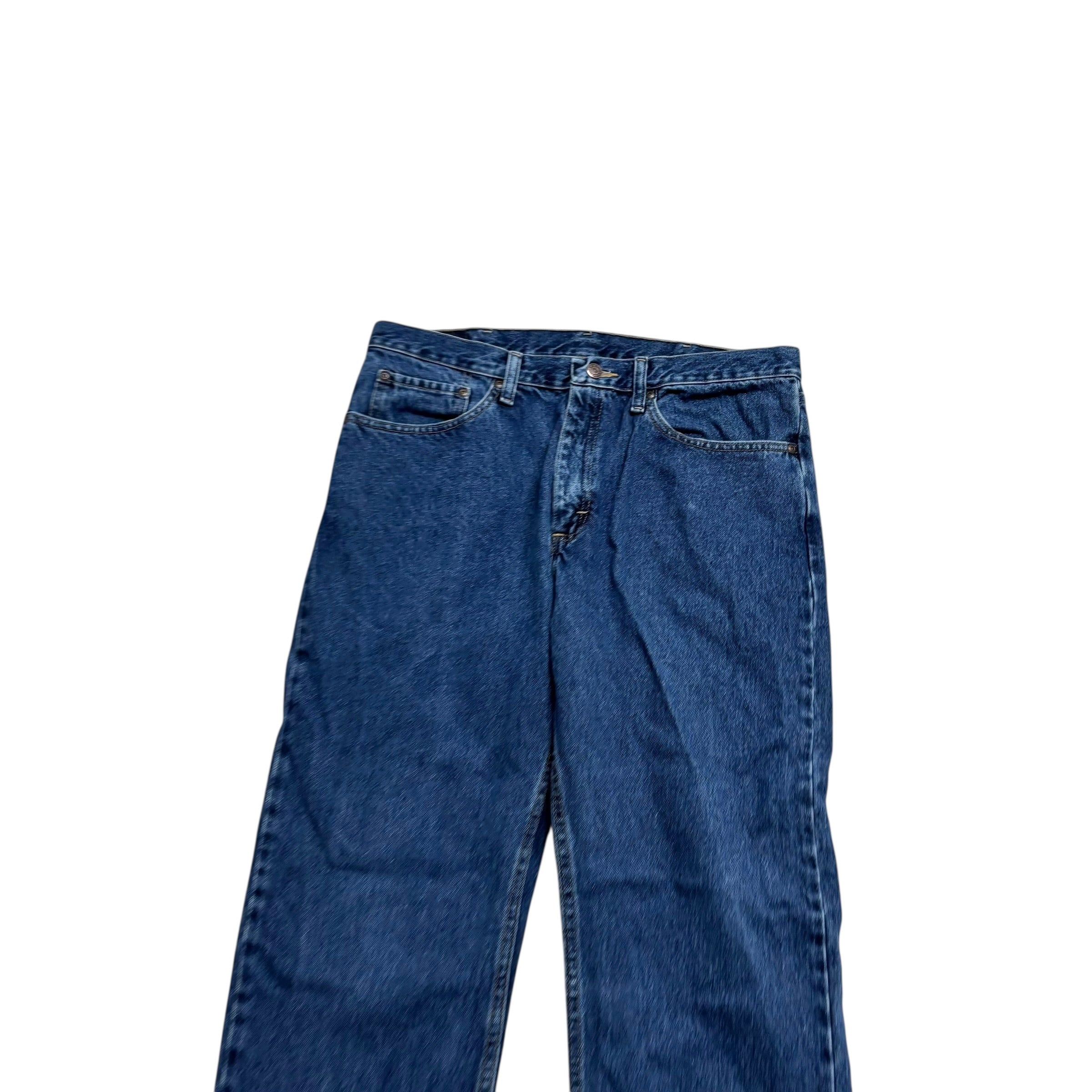 Wrangler Jeans W34 L30 Mens Dark Blue Regular Straight Fit Denim (E)