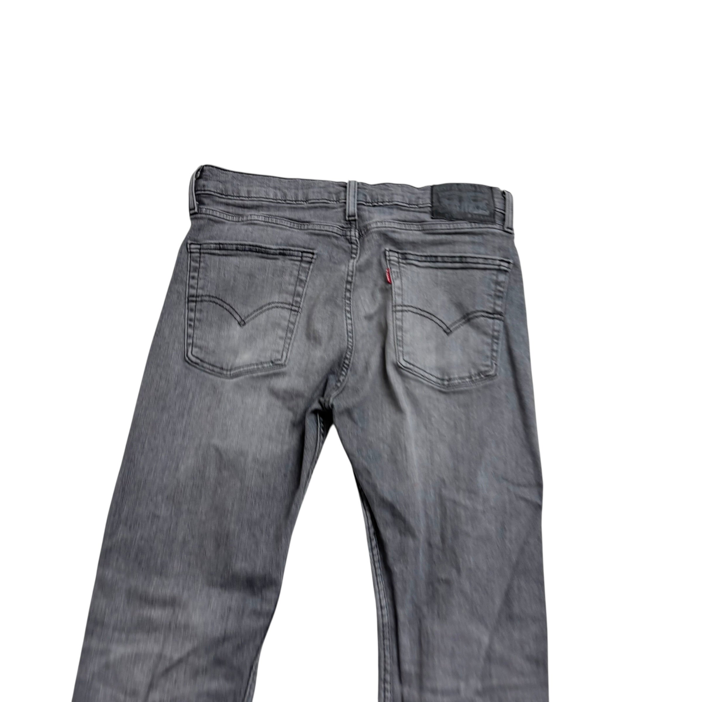 Levis 510 Jeans W32 L32 Mens Grey Skinny Fit Stretch Denim (E)