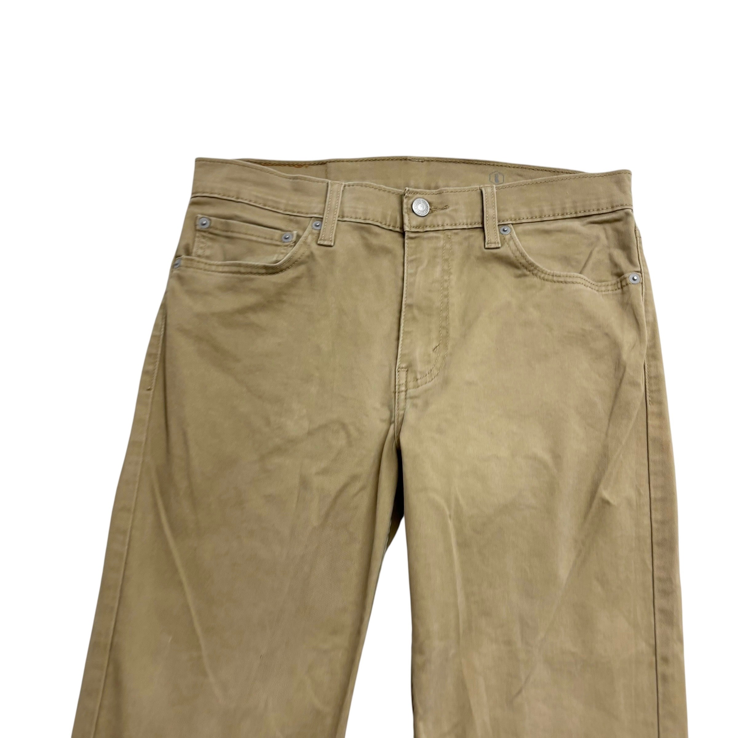 Levis 511 Trousers W31 L34 Mens Beige Slim Fit Stretch Pants