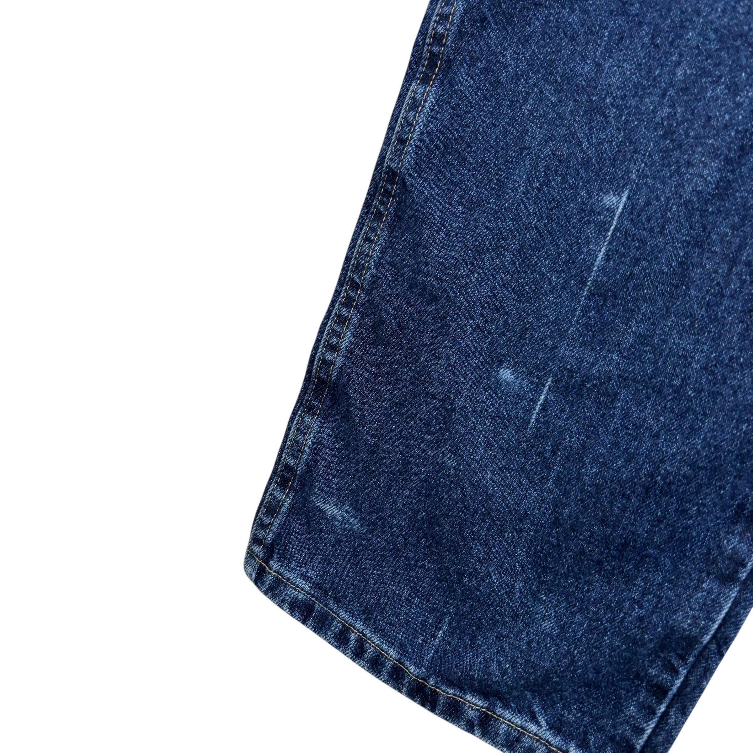 Wrangler Jeans W40 L30 Mens Dark Blue Regular Straight Fit Denim