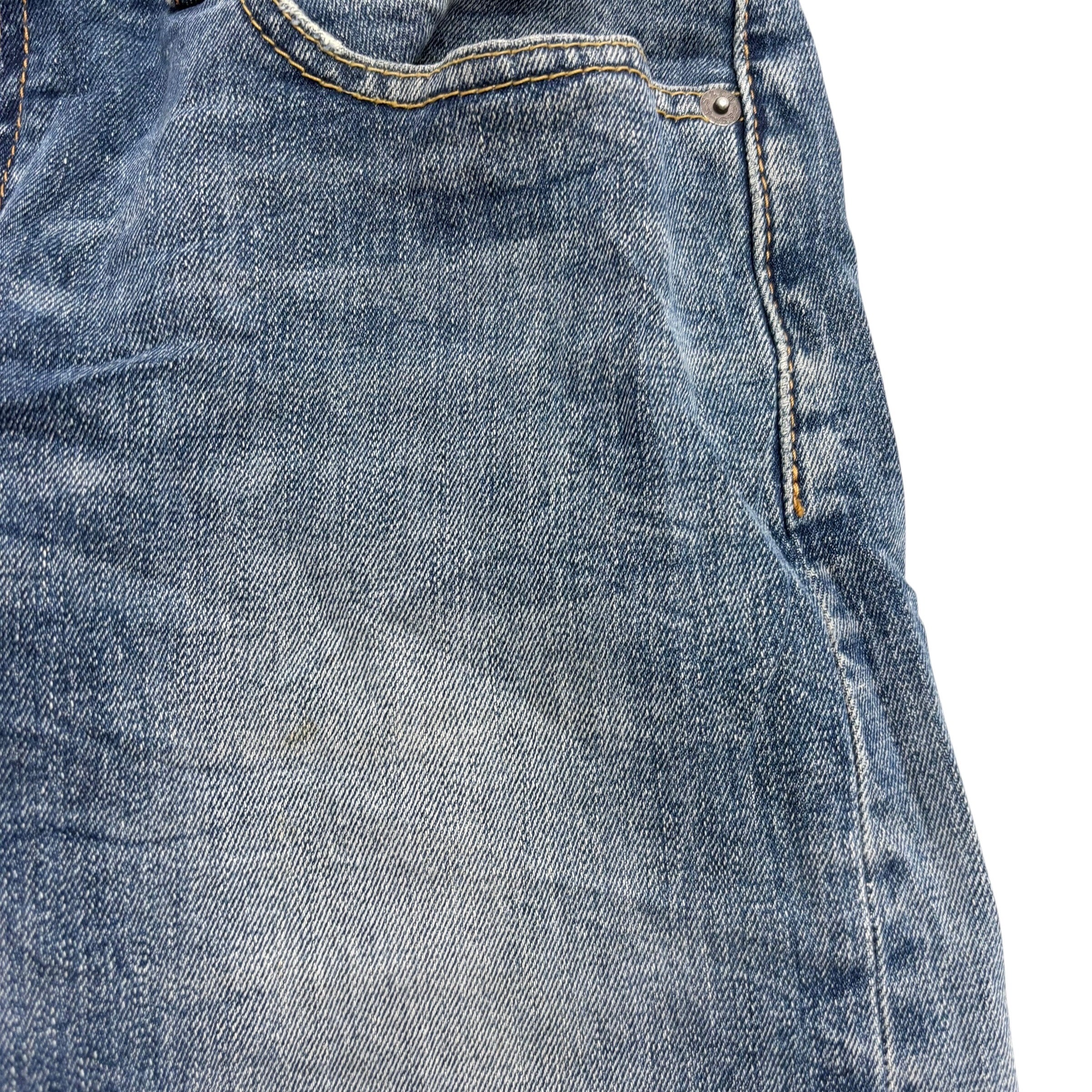 Levis 502 Jeans W30 L30 Mens Mid Blue Regular Tapered Fit Stretch Denim